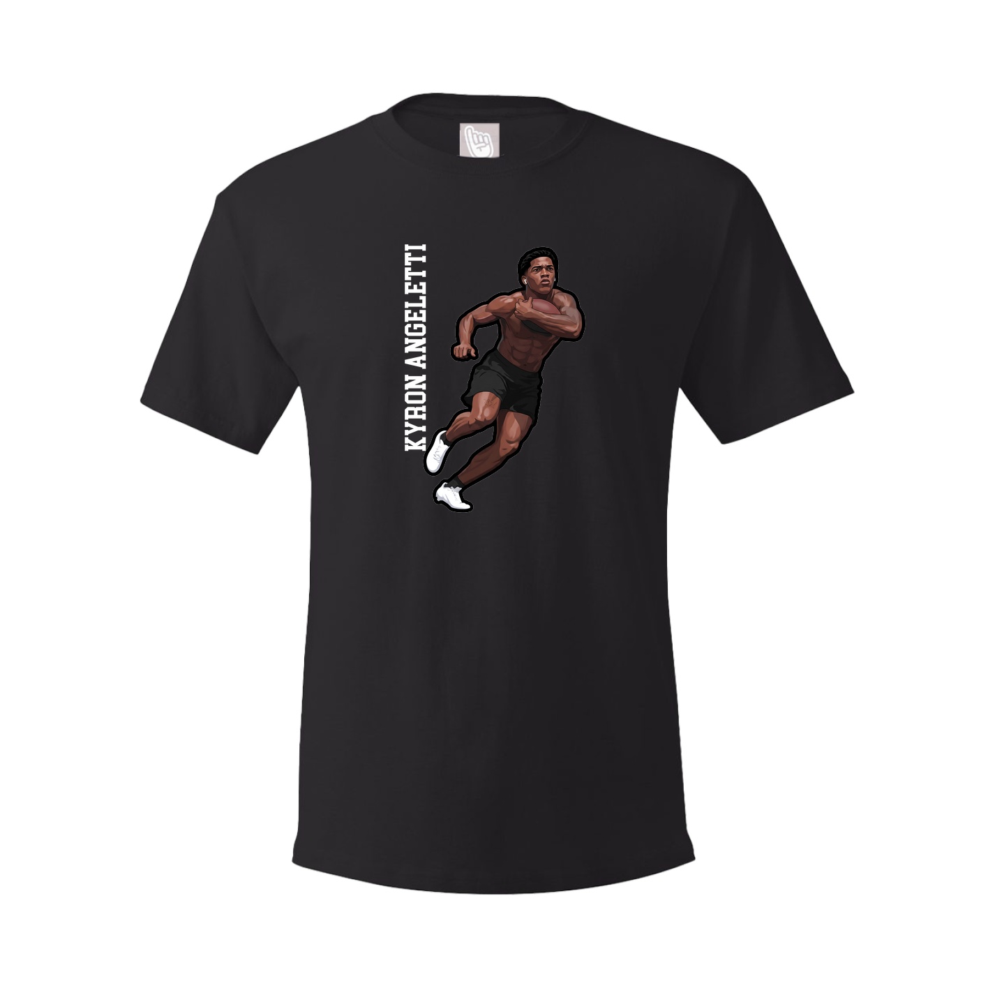 Tee — Name Vertical in Black
