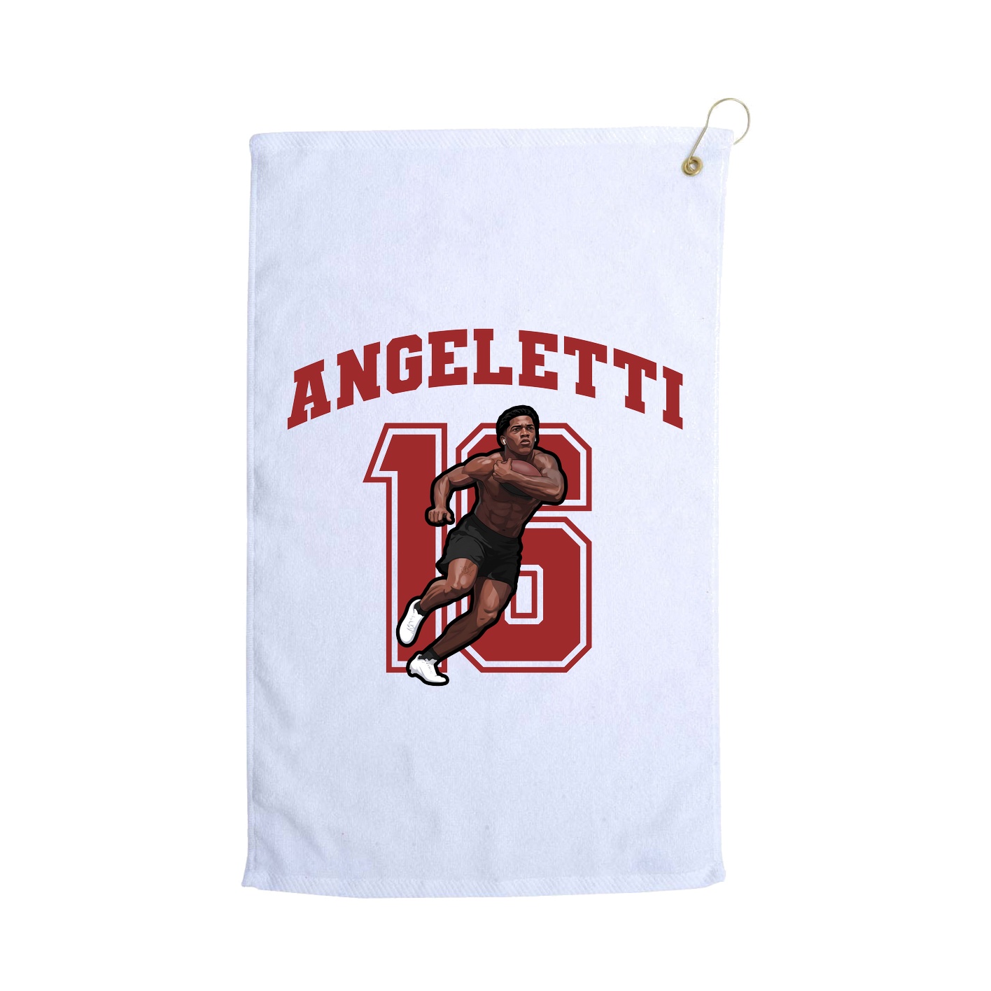 Golf Towel — Number in White