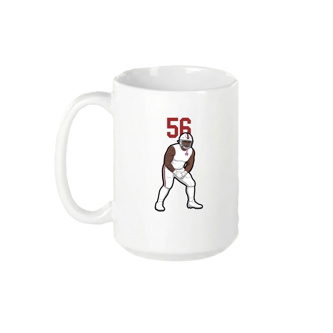 15oz Coffee Mug — Number Top in White