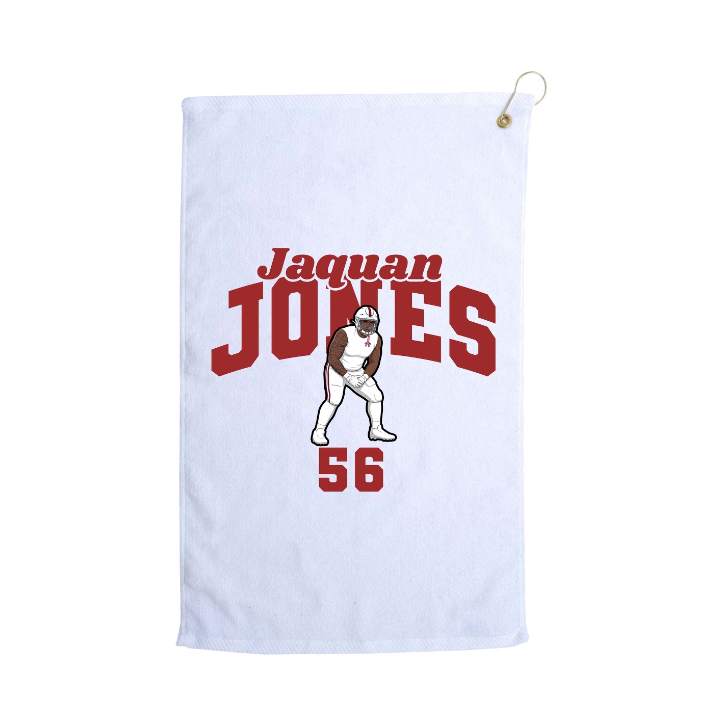 Golf Towel — Signature Arch in White