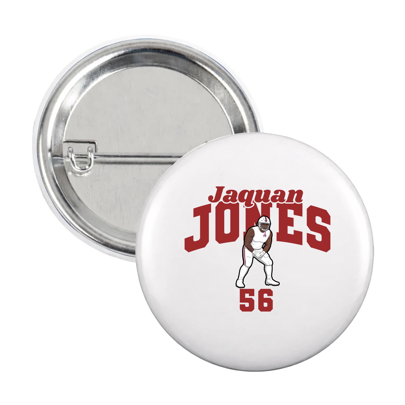 Game Day Button — Signature Arch in White