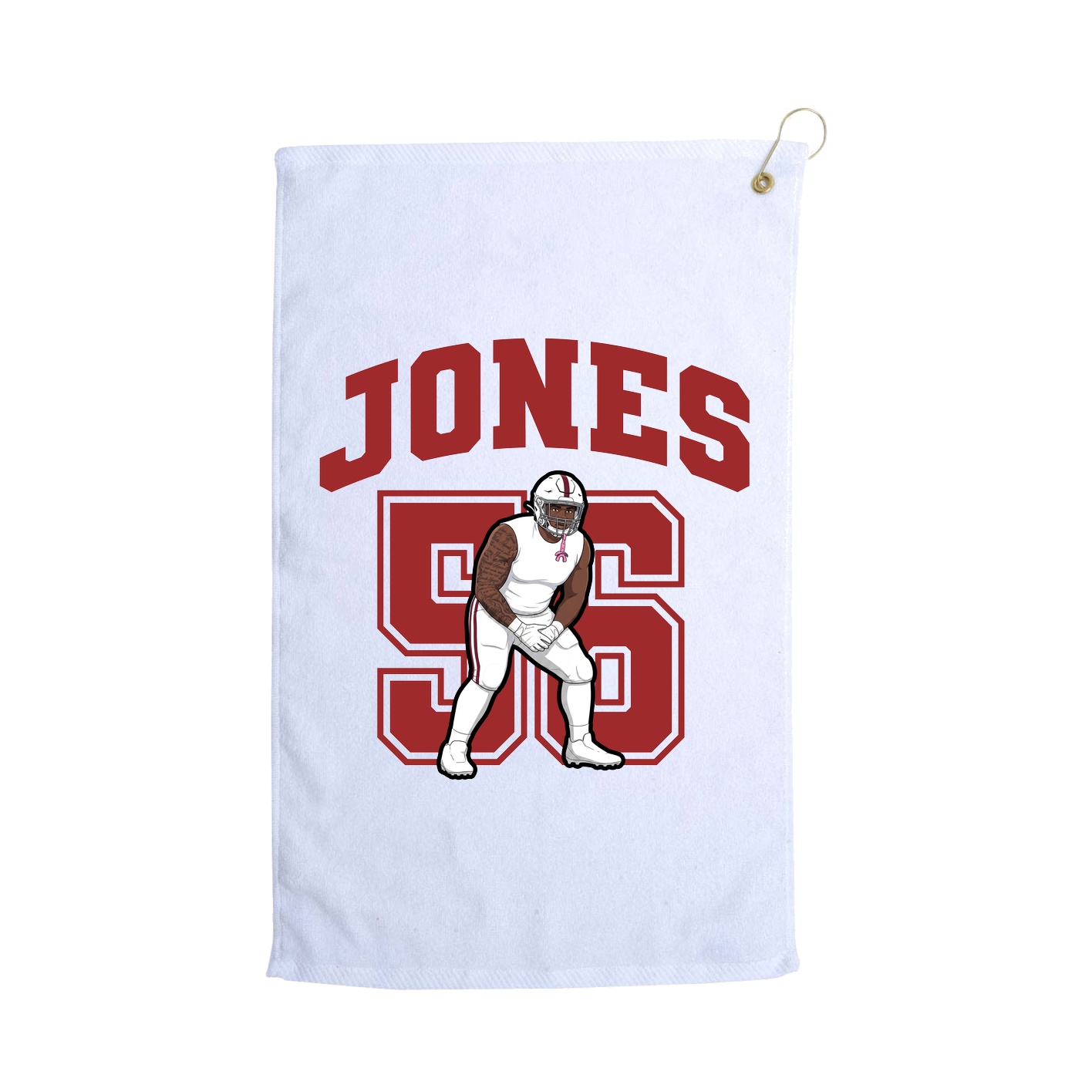 Golf Towel — Number in White