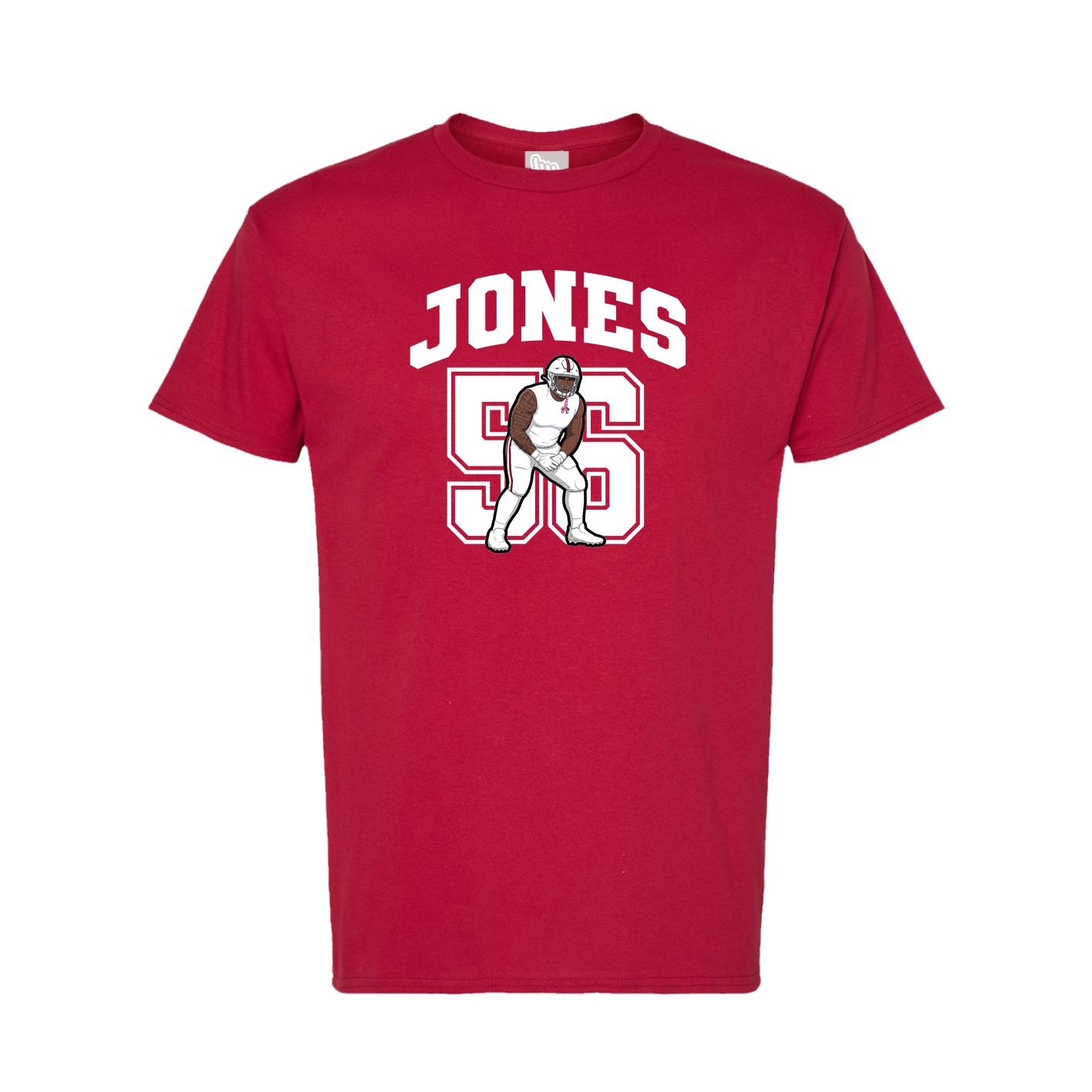Tee — Number in Crimson