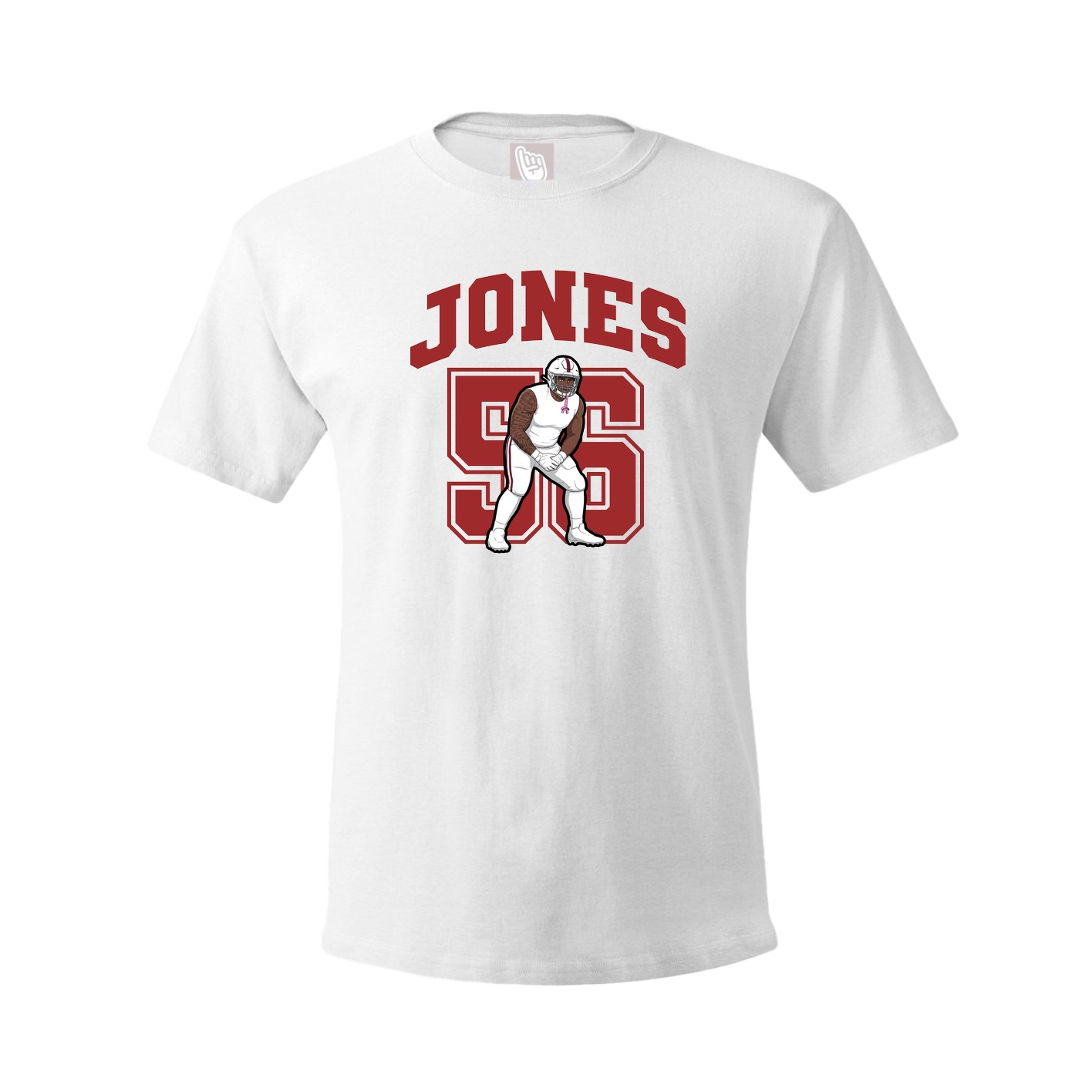 Youth Tee — Number in White