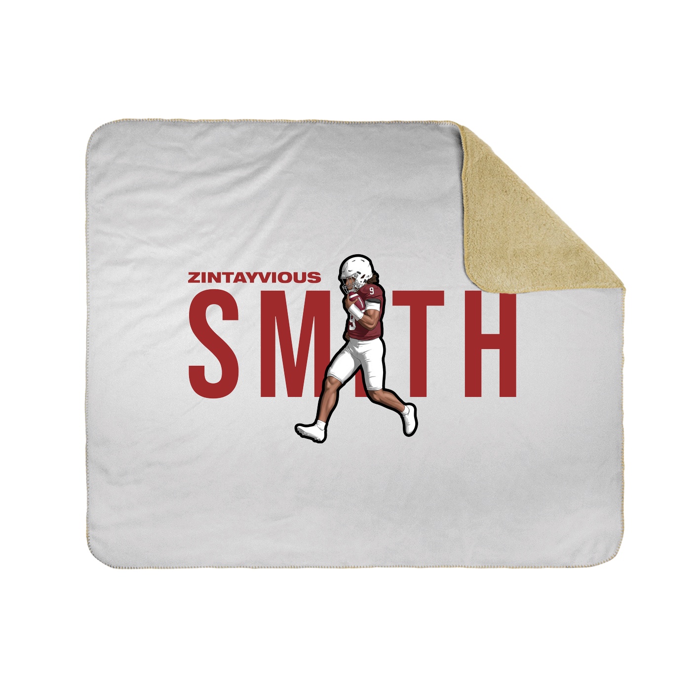 Throw Blanket — Player Name in White