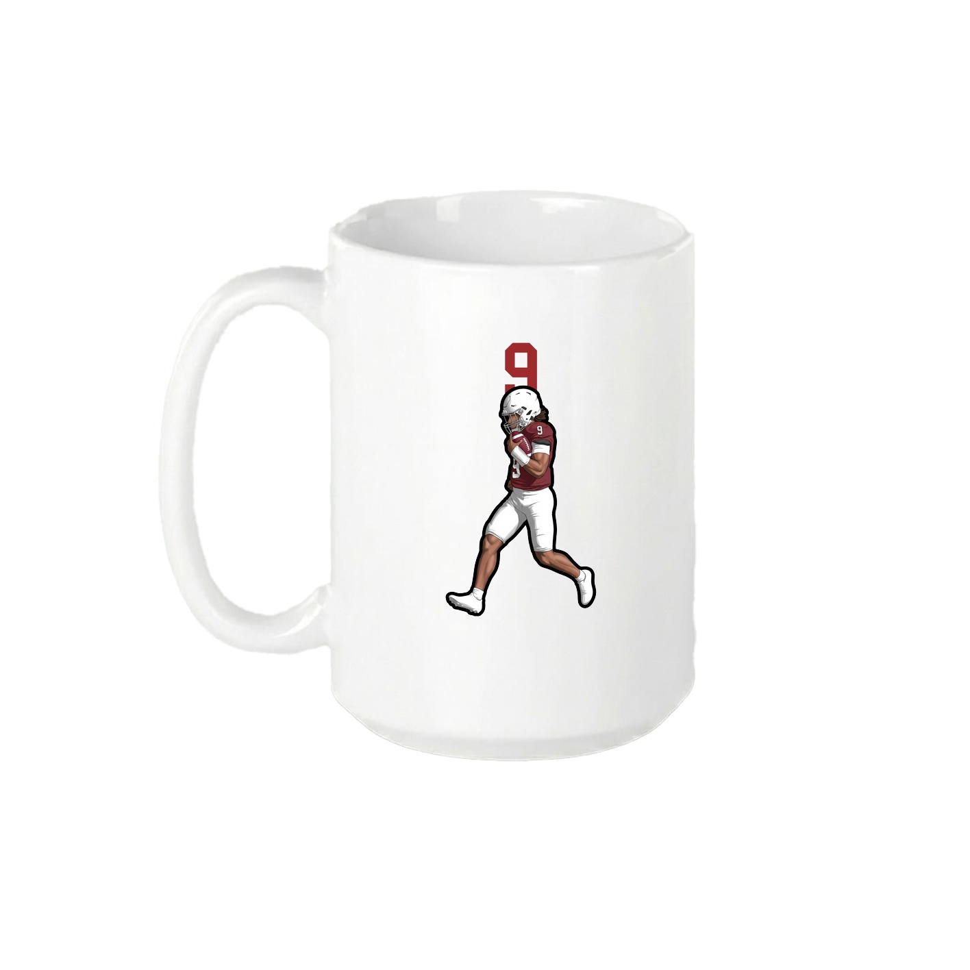 15oz Coffee Mug — Number Top in White
