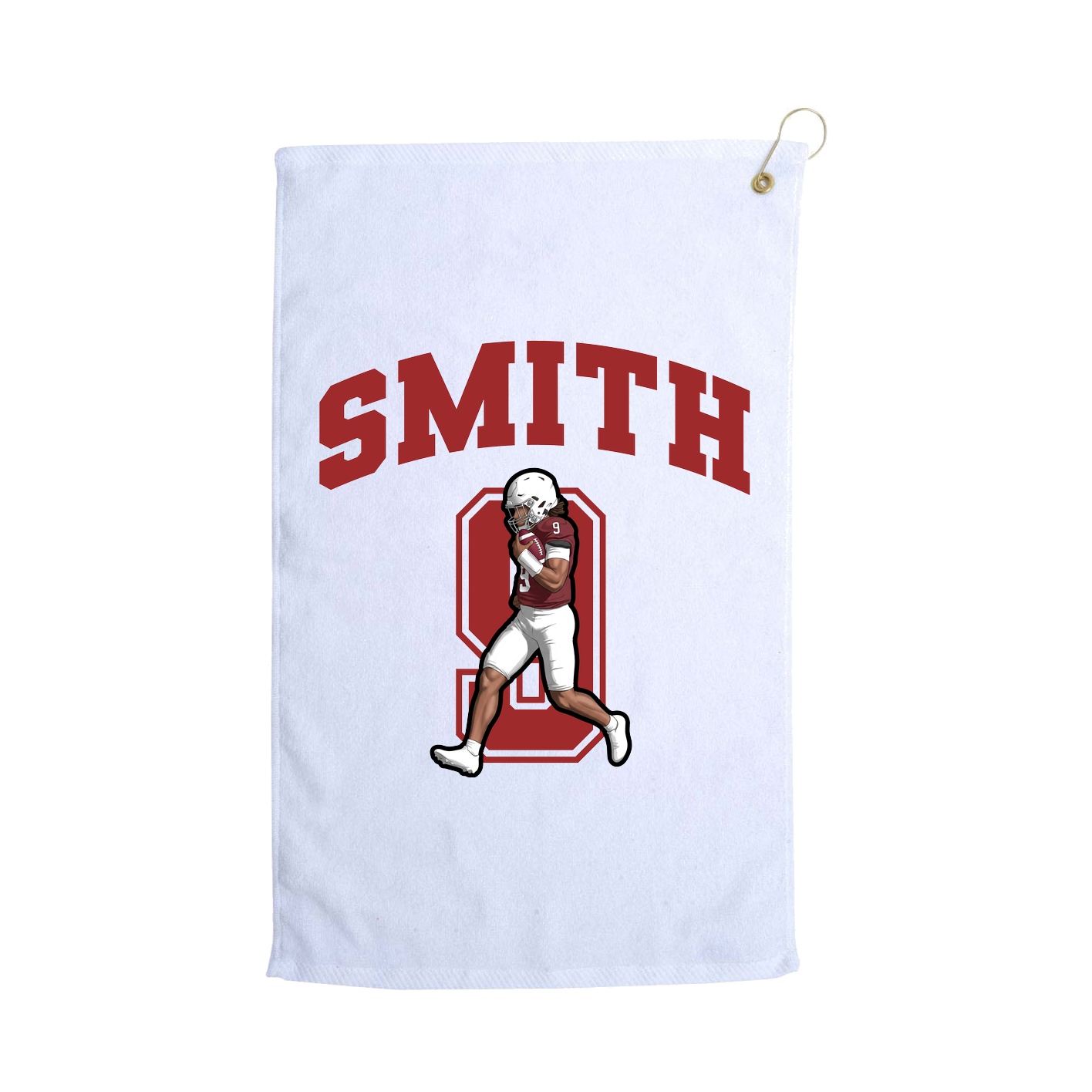 Golf Towel — Number in White