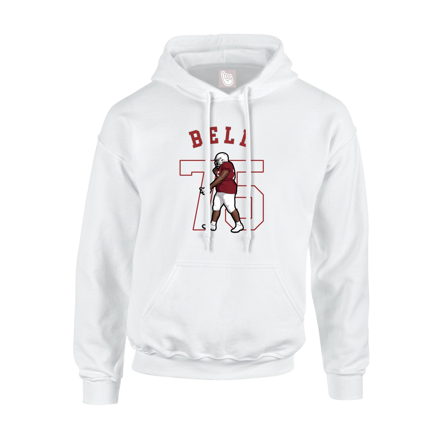 Youth Hoodie — Shirsey Arch in White
