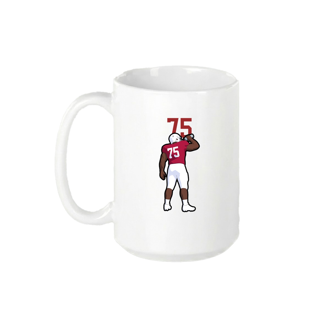 15oz Coffee Mug — Number Top in White