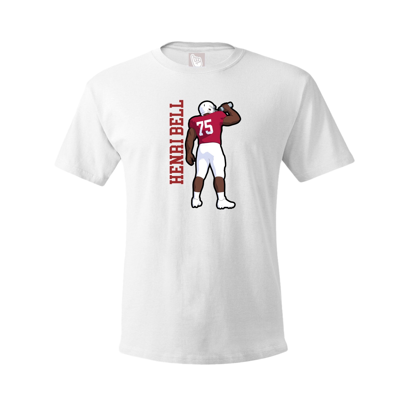 Youth Tee — Name Vertical in White