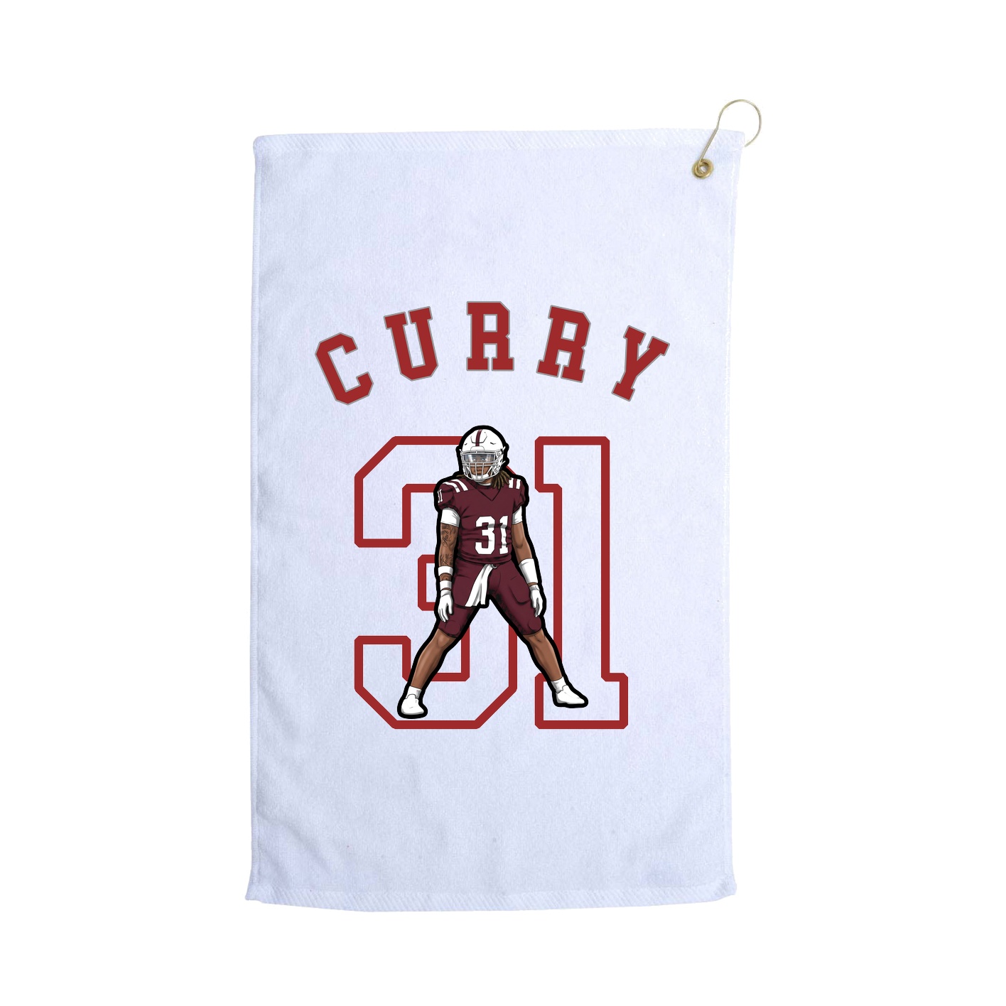 Golf Towel — Shirsey Arch in White