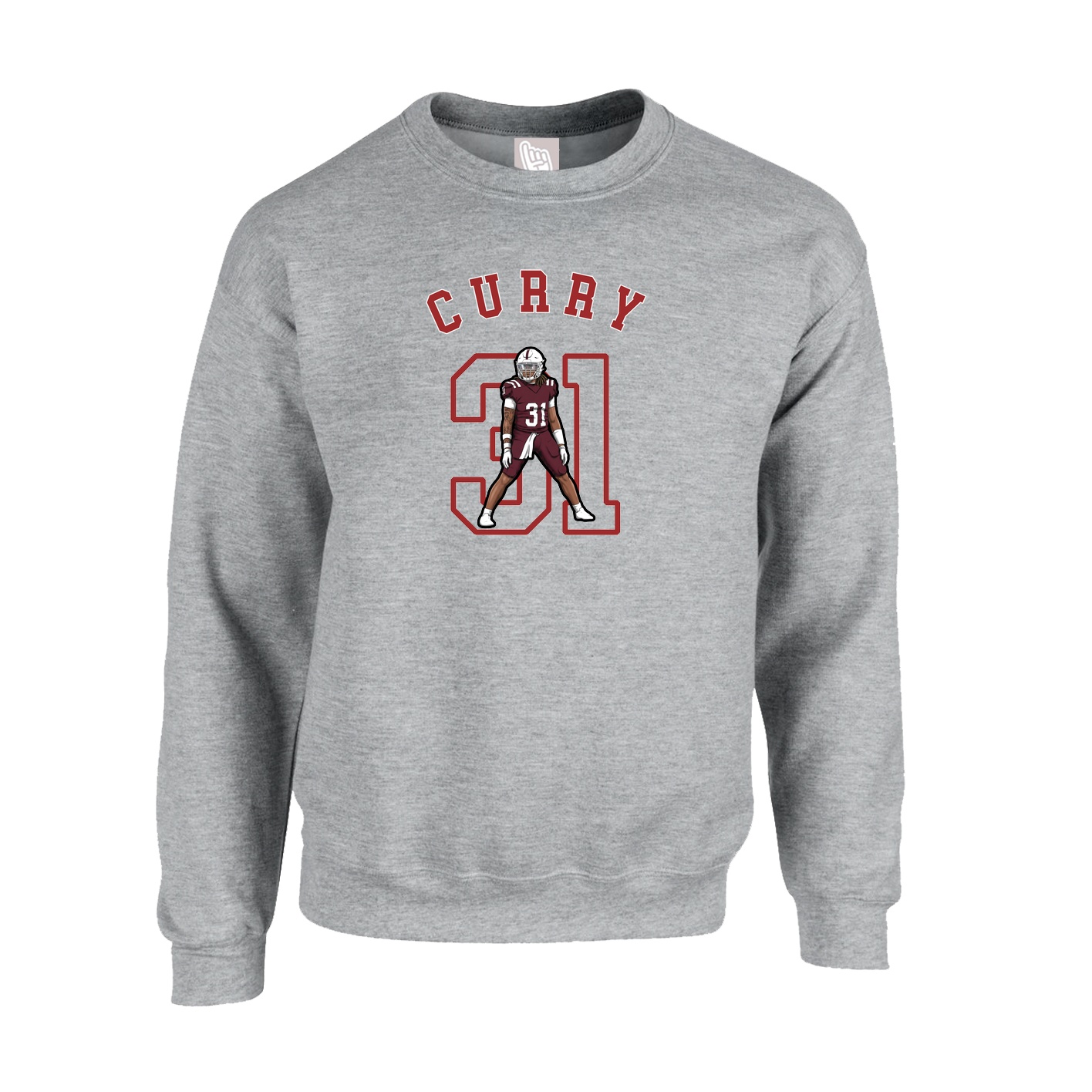 Fleece Crew — Shirsey Arch in Grey