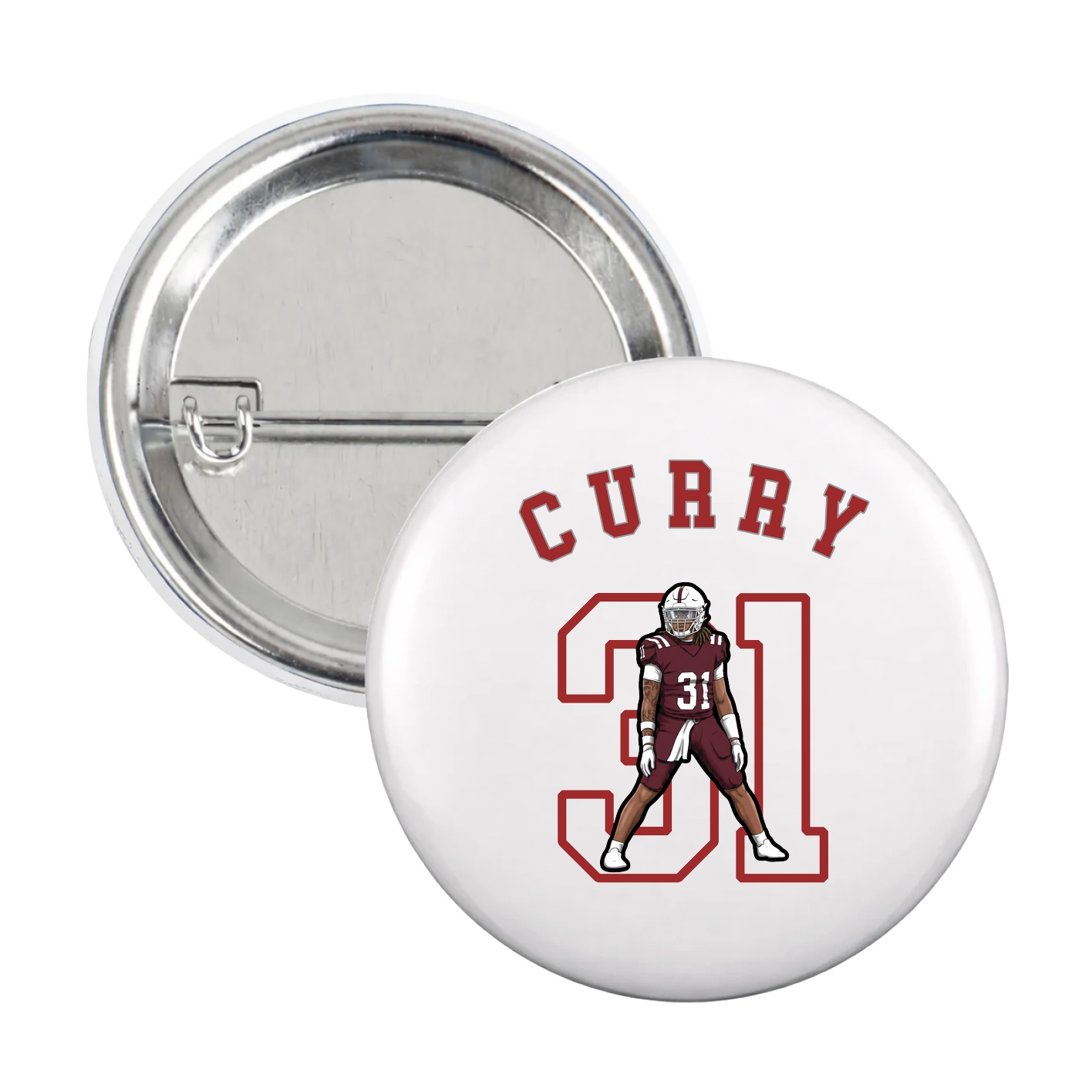Game Day Button — Shirsey Arch in White