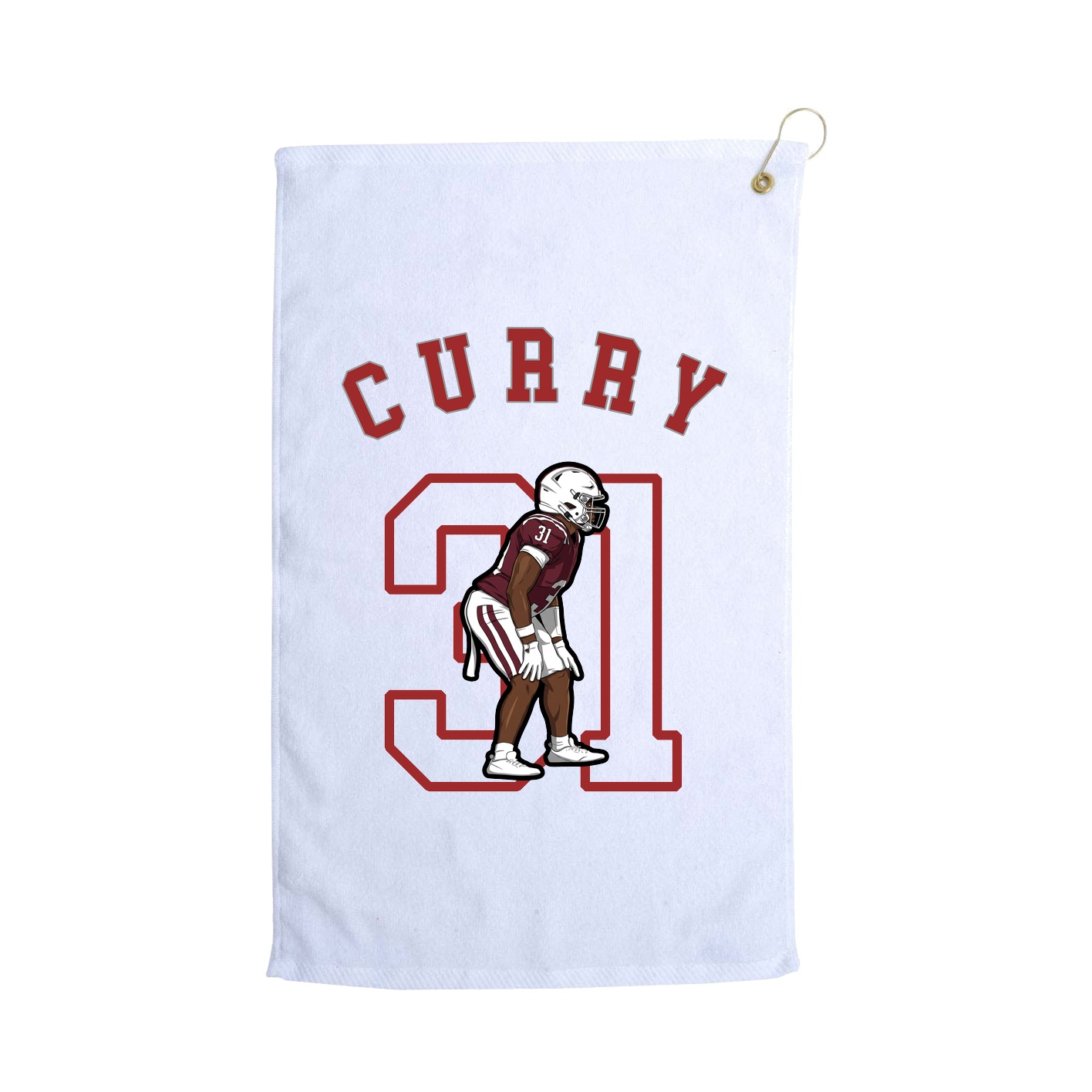 Golf Towel — Shirsey Arch in White