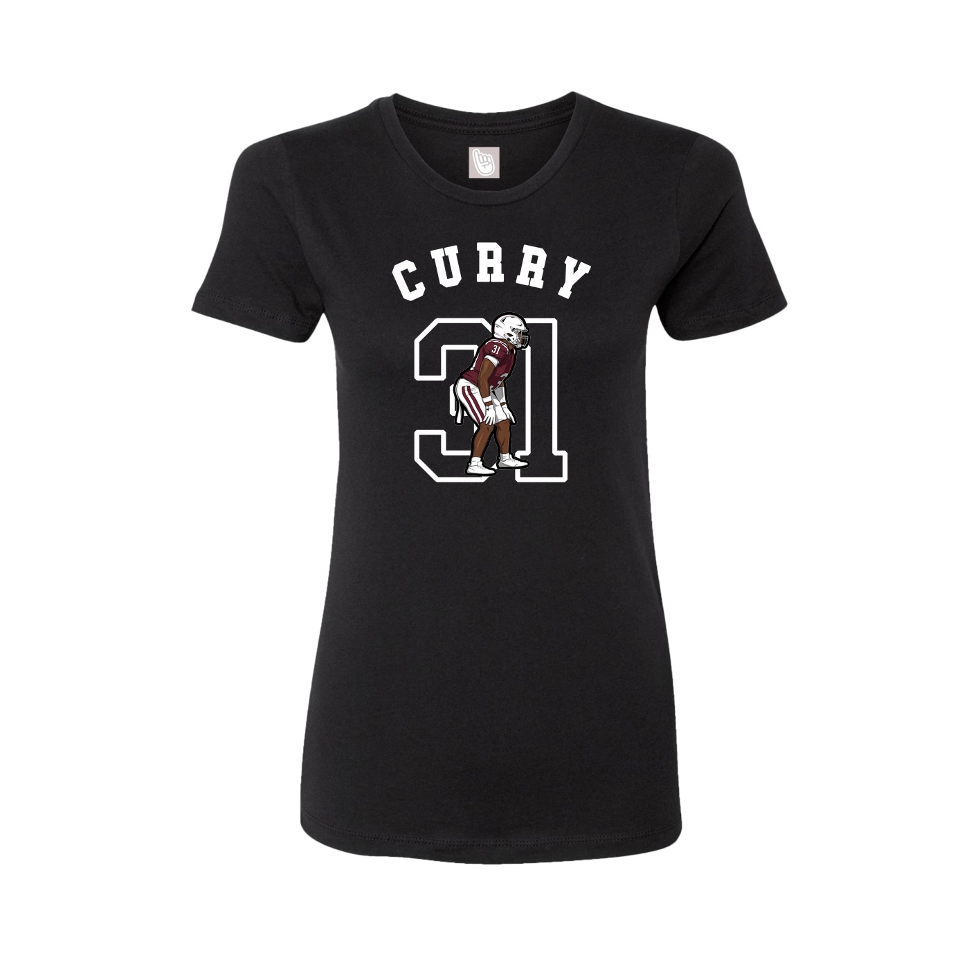 Fitted Women's Tee — Shirsey Arch in Black