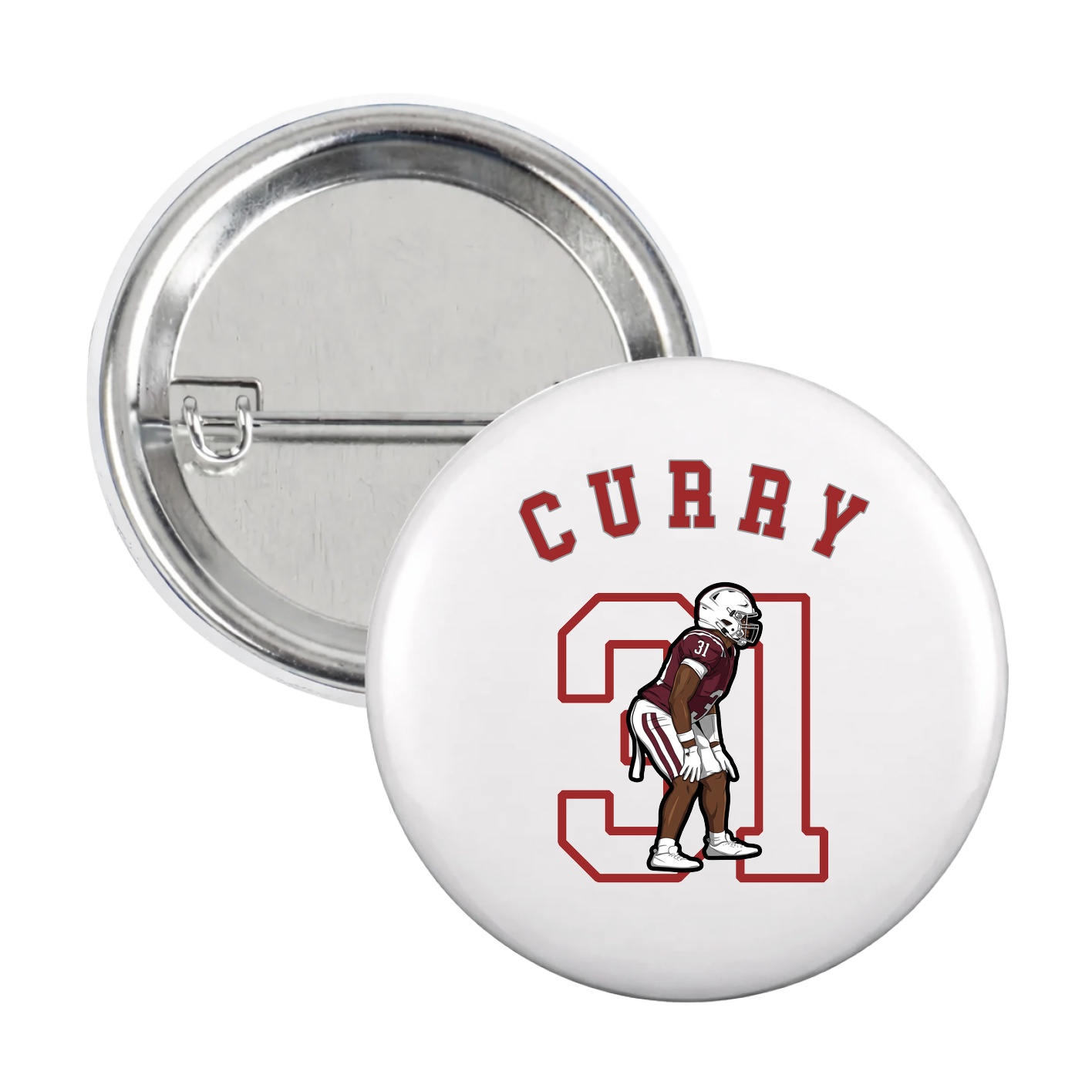 Game Day Button — Shirsey Arch in White