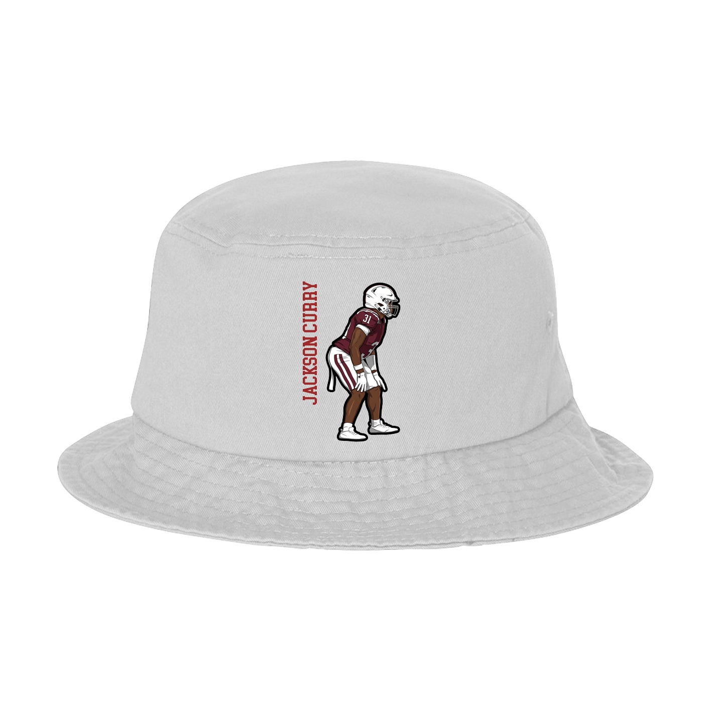 Bucket Cap — Name Vertical in White