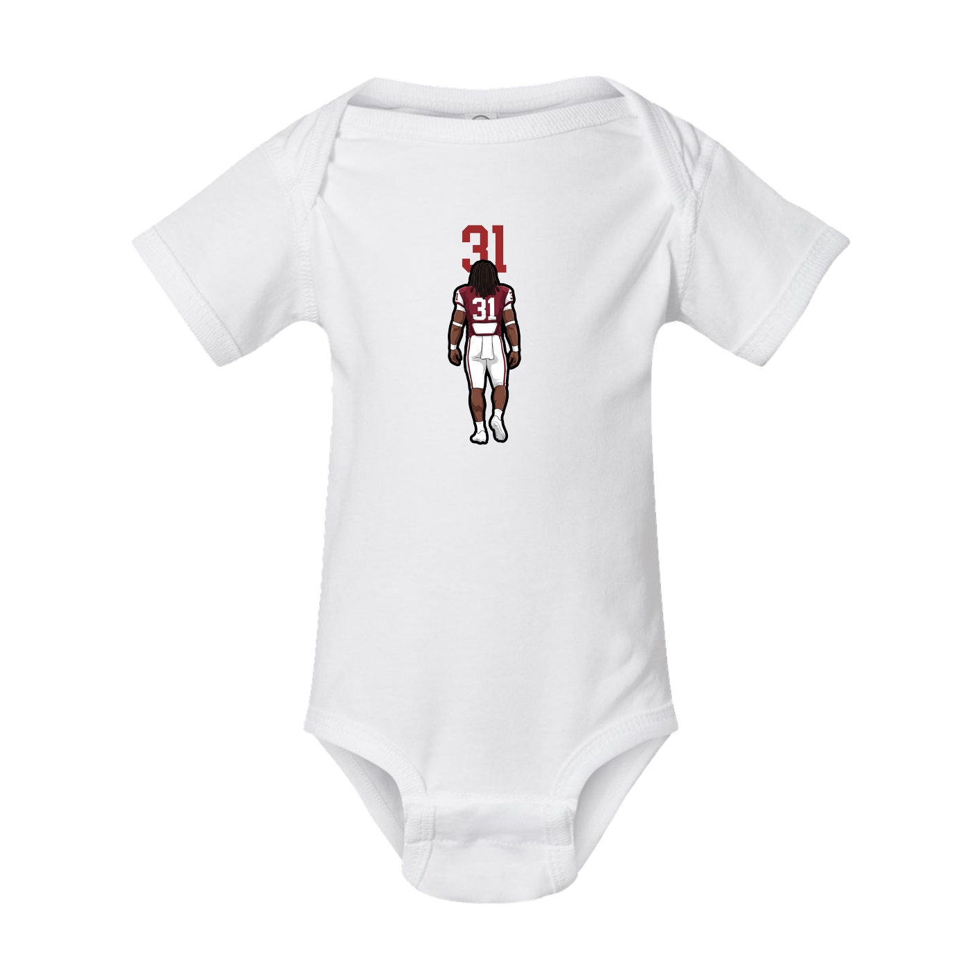 Baby Onesie — Number Top in White