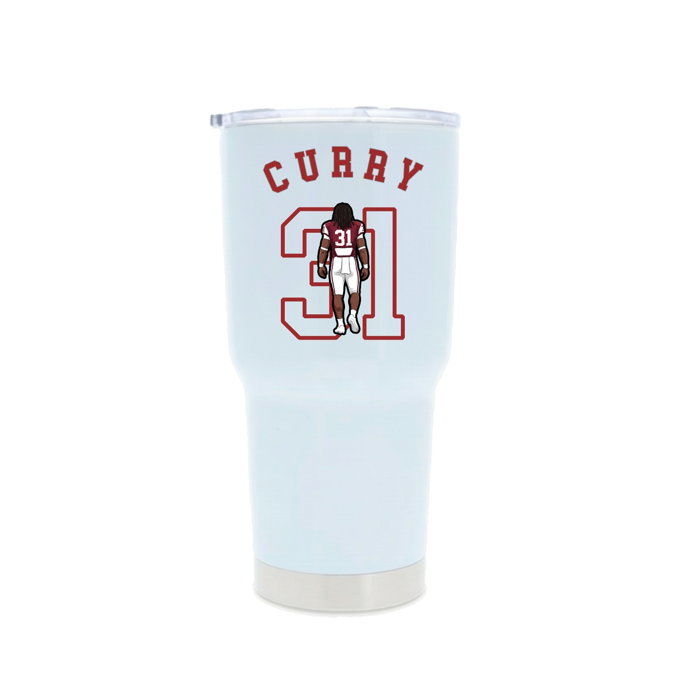 30oz Stainless Steel Tumbler — Shirsey Arch in White