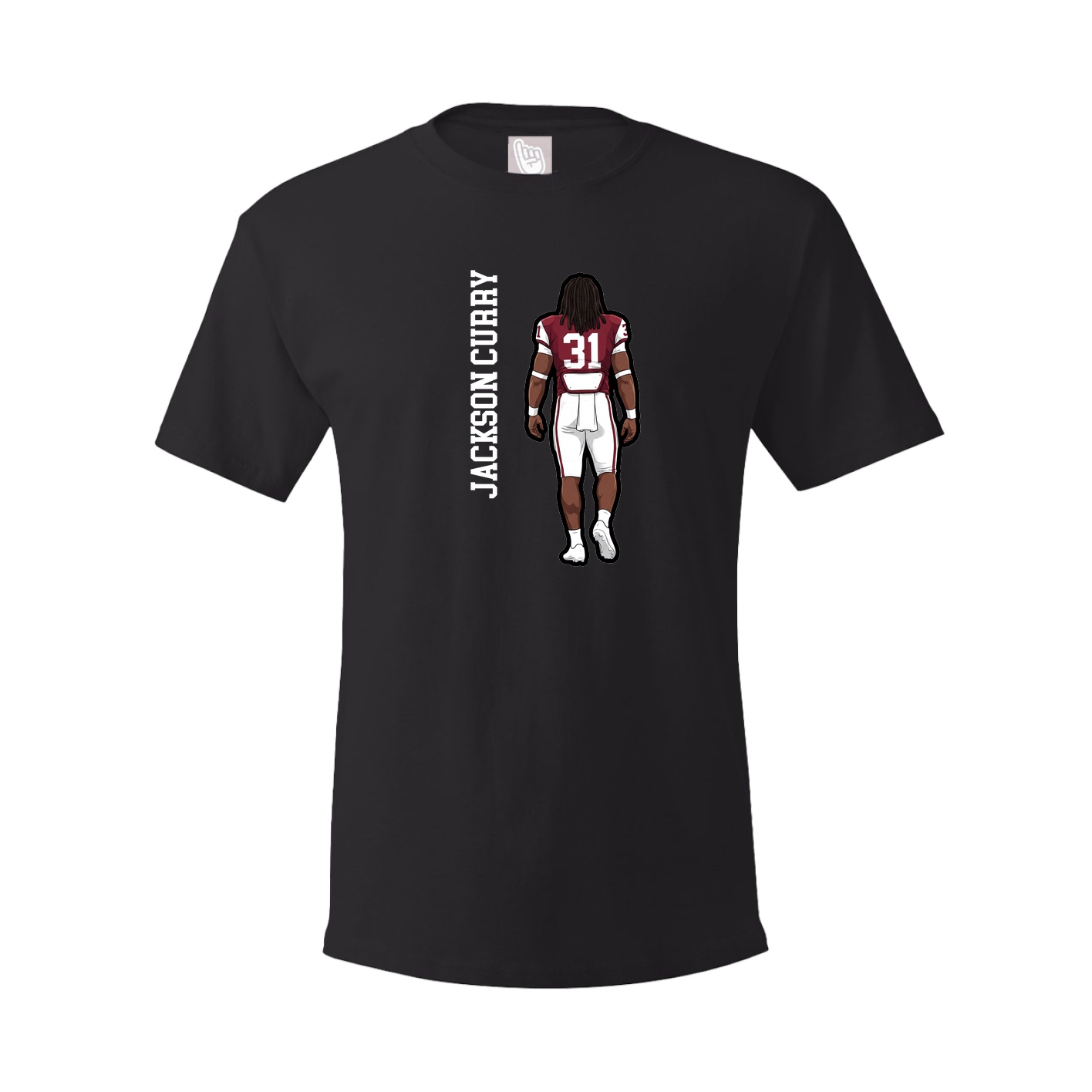 Youth Tee — Name Vertical in Black