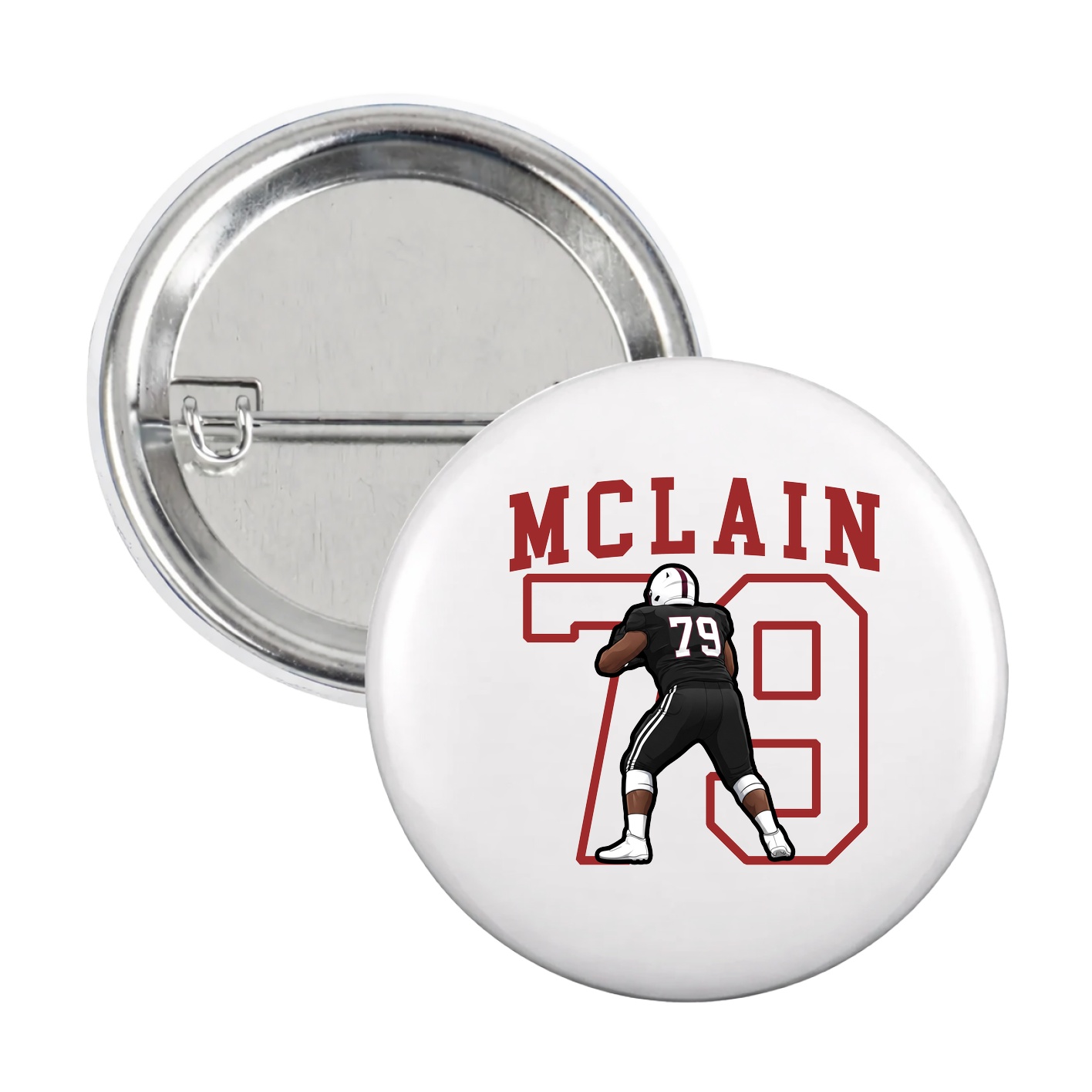 Game Day Button — Shirsey in White