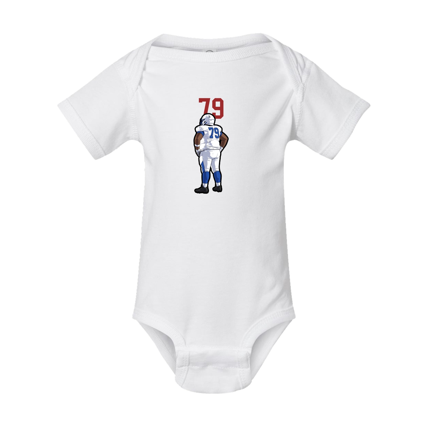 Baby Onesie — Number Top in White