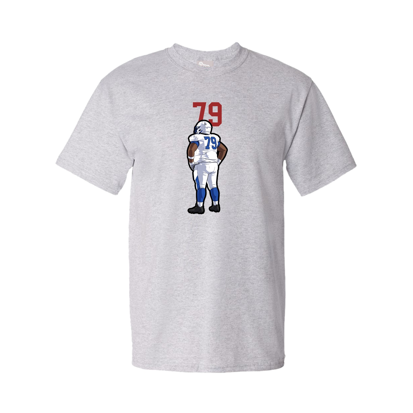 Youth Tee — Number Top in Grey