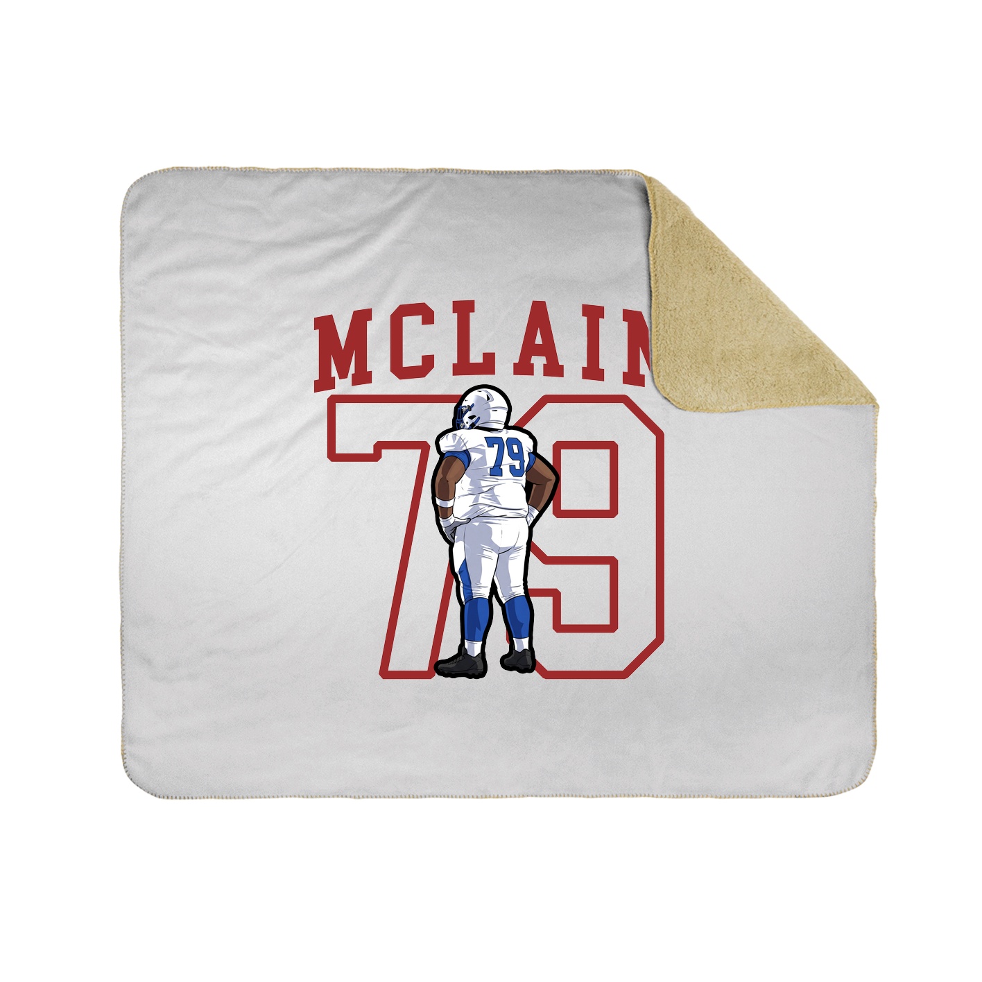 Throw Blanket — Shirsey in White