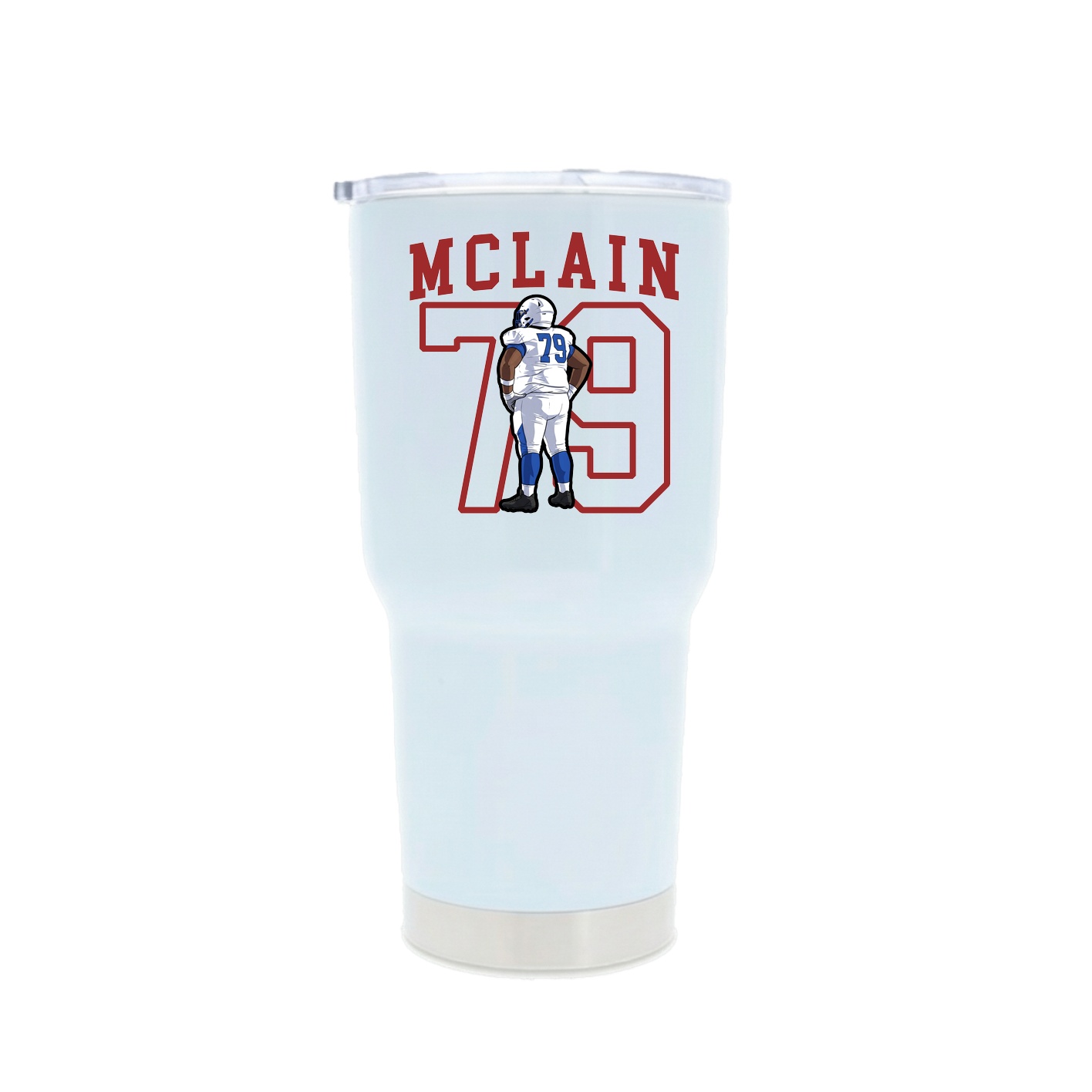 30oz Stainless Steel Tumbler — Shirsey in White