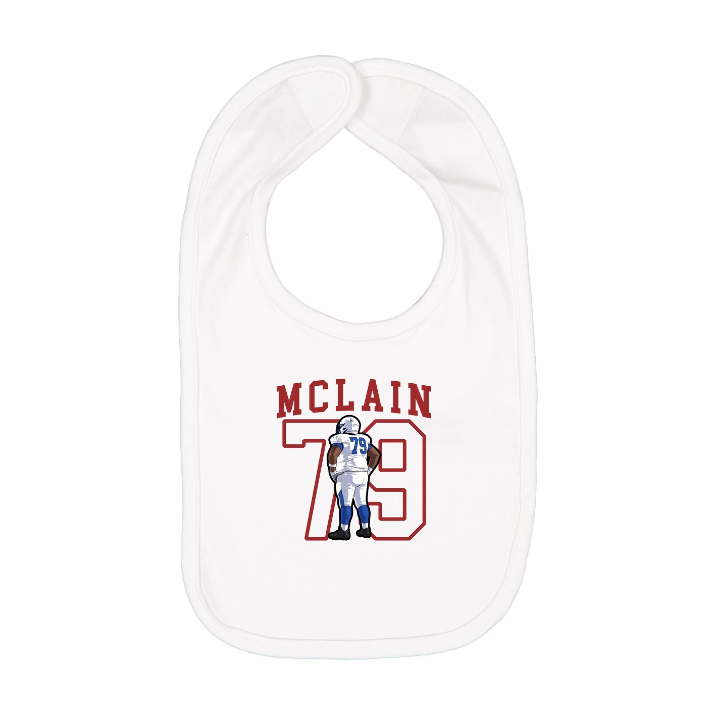 Infant Bib — Shirsey in White