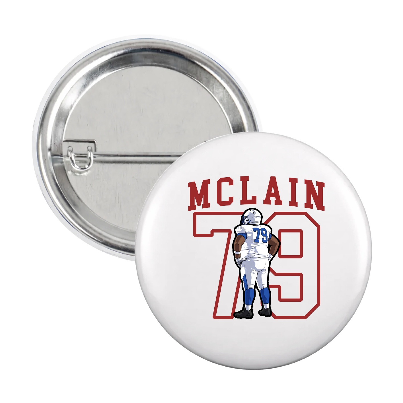 Game Day Button — Shirsey in White