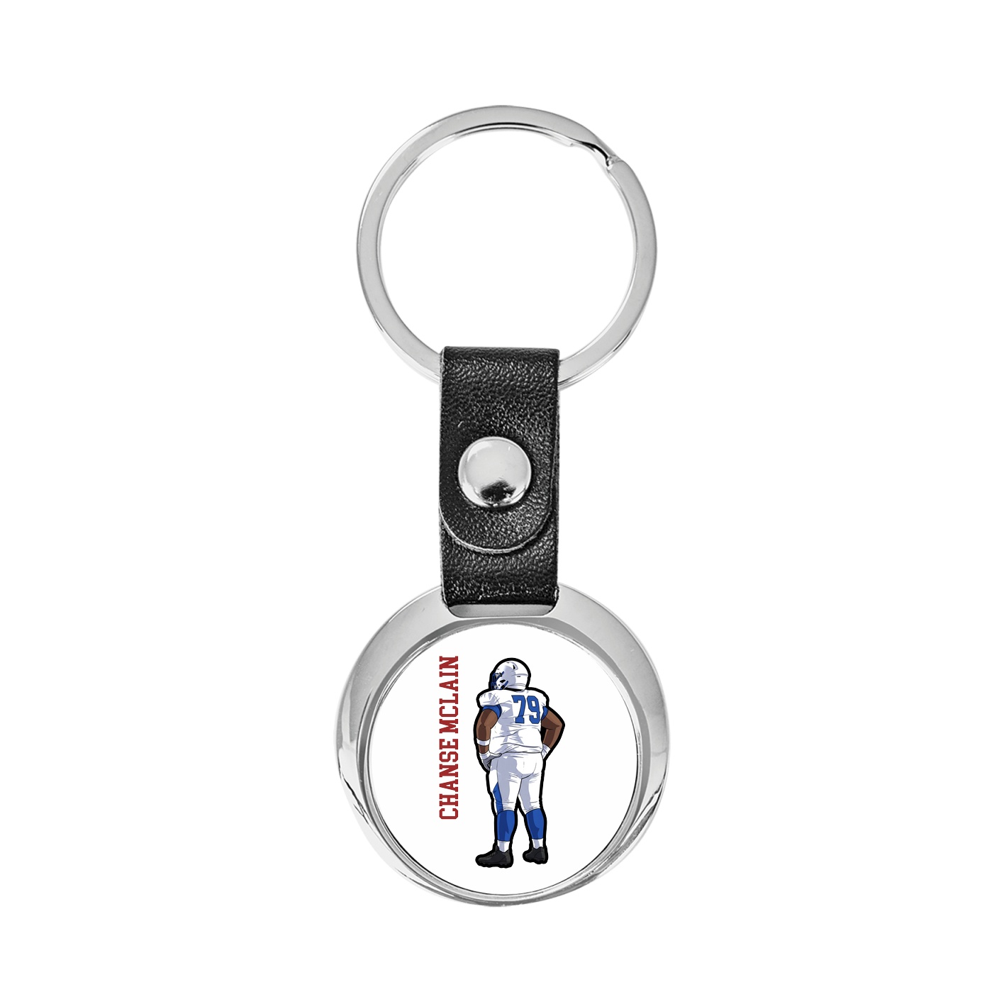 Key Chain — Name Vertical in Classic