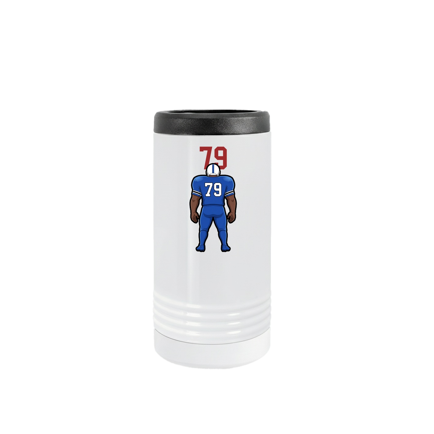 Slim Beverage Holder — Number Top in White