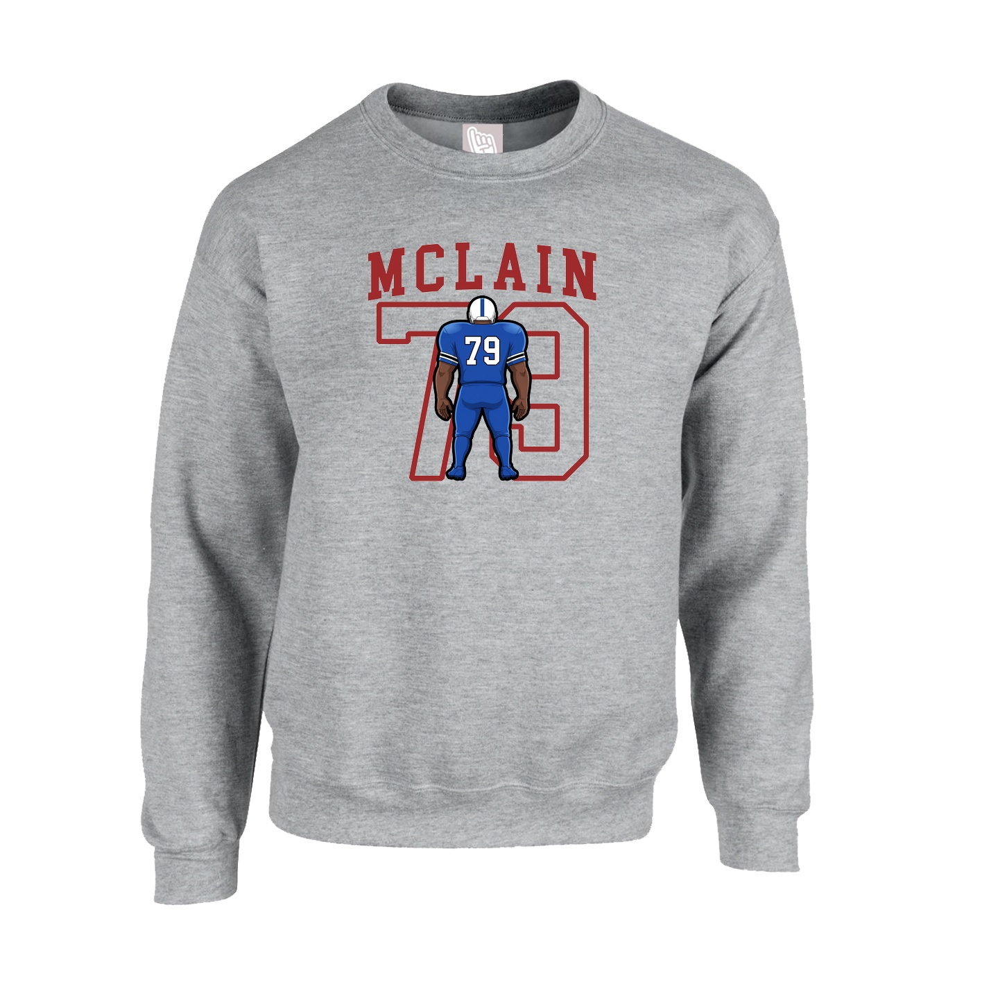 Fleece Crew — Shirsey in Grey