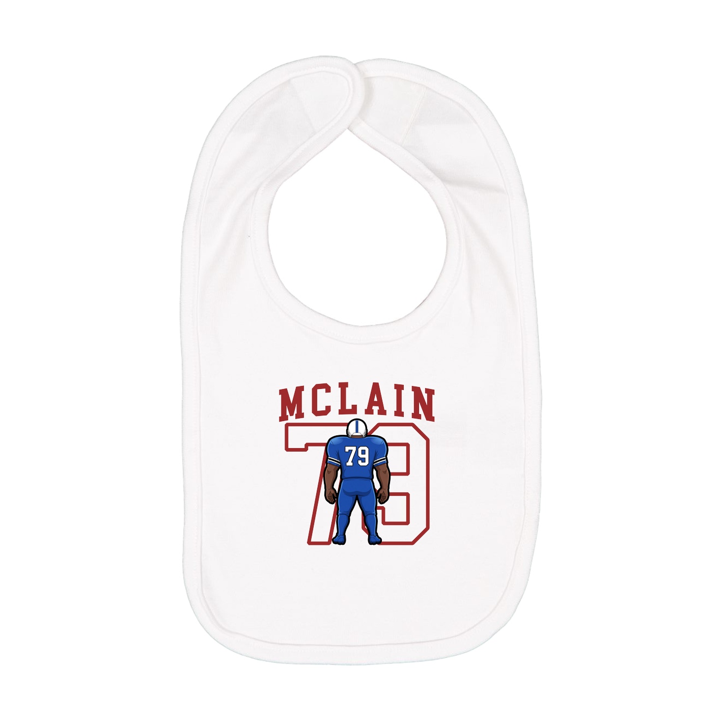 Infant Bib — Shirsey in White