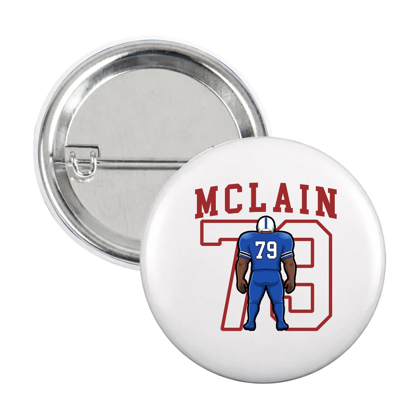 Game Day Button — Shirsey in White