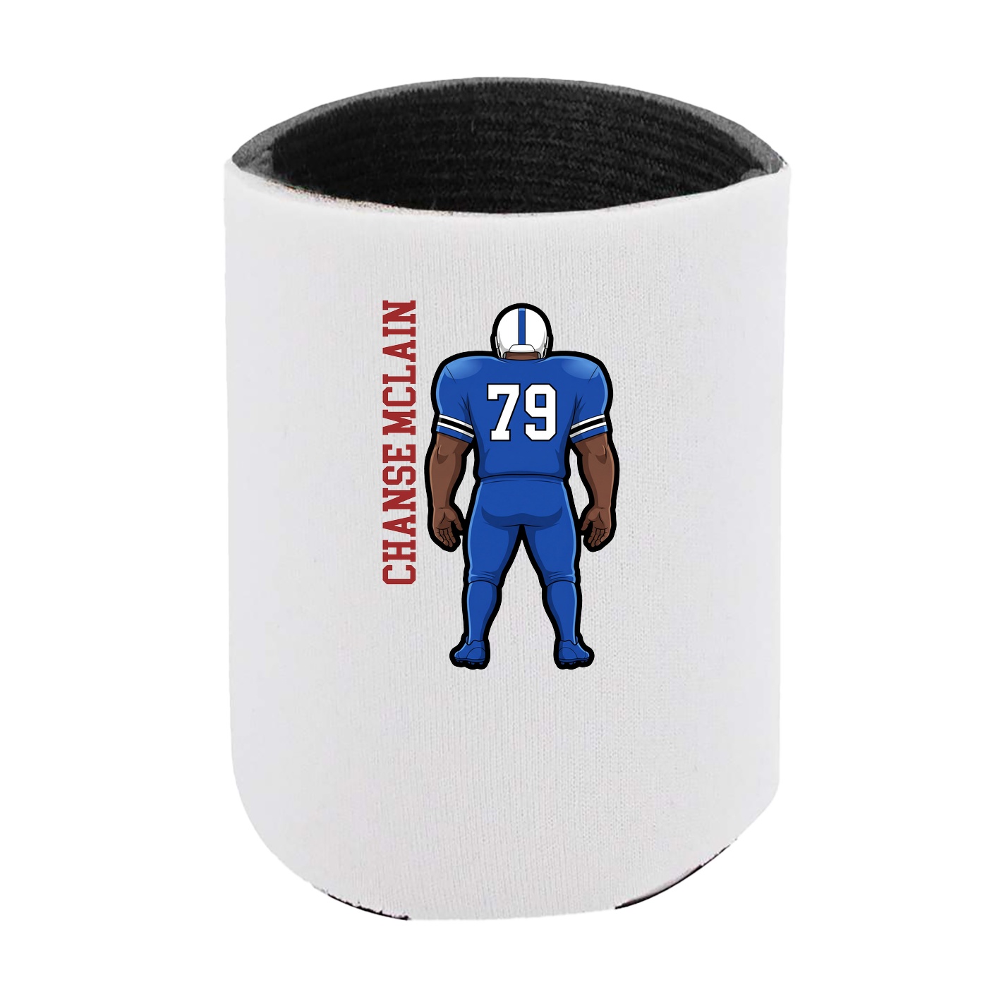 Can Holder — Name Vertical in White