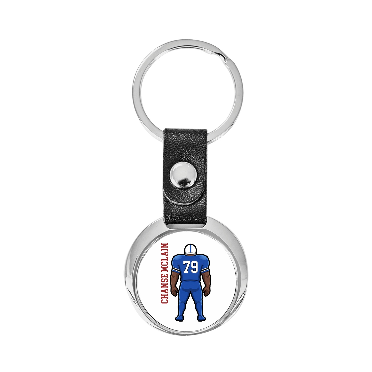 Key Chain — Name Vertical in Classic