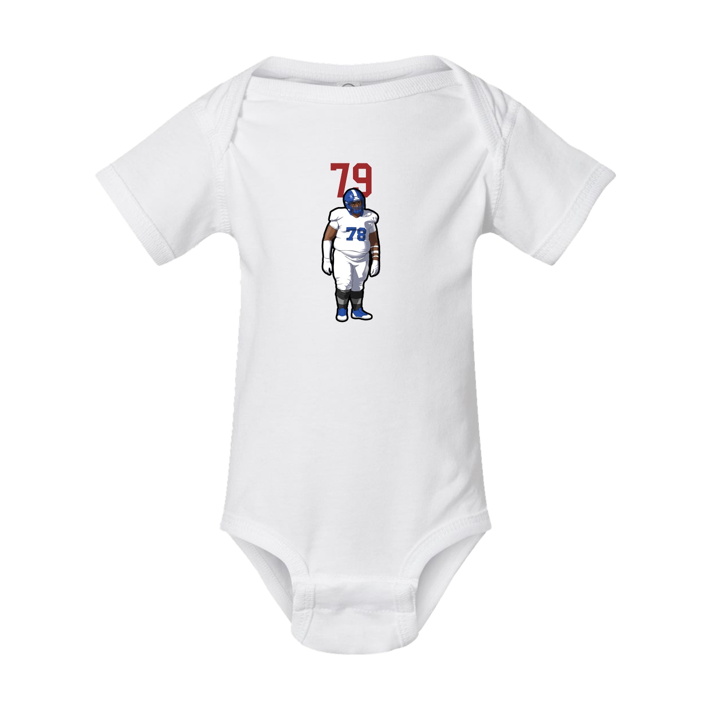 Baby Onesie — Number Top in White