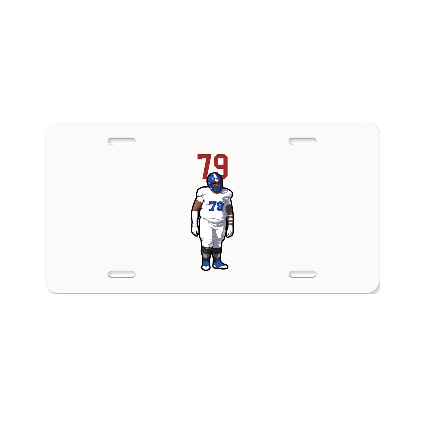 License Plate — Number Top in Classic