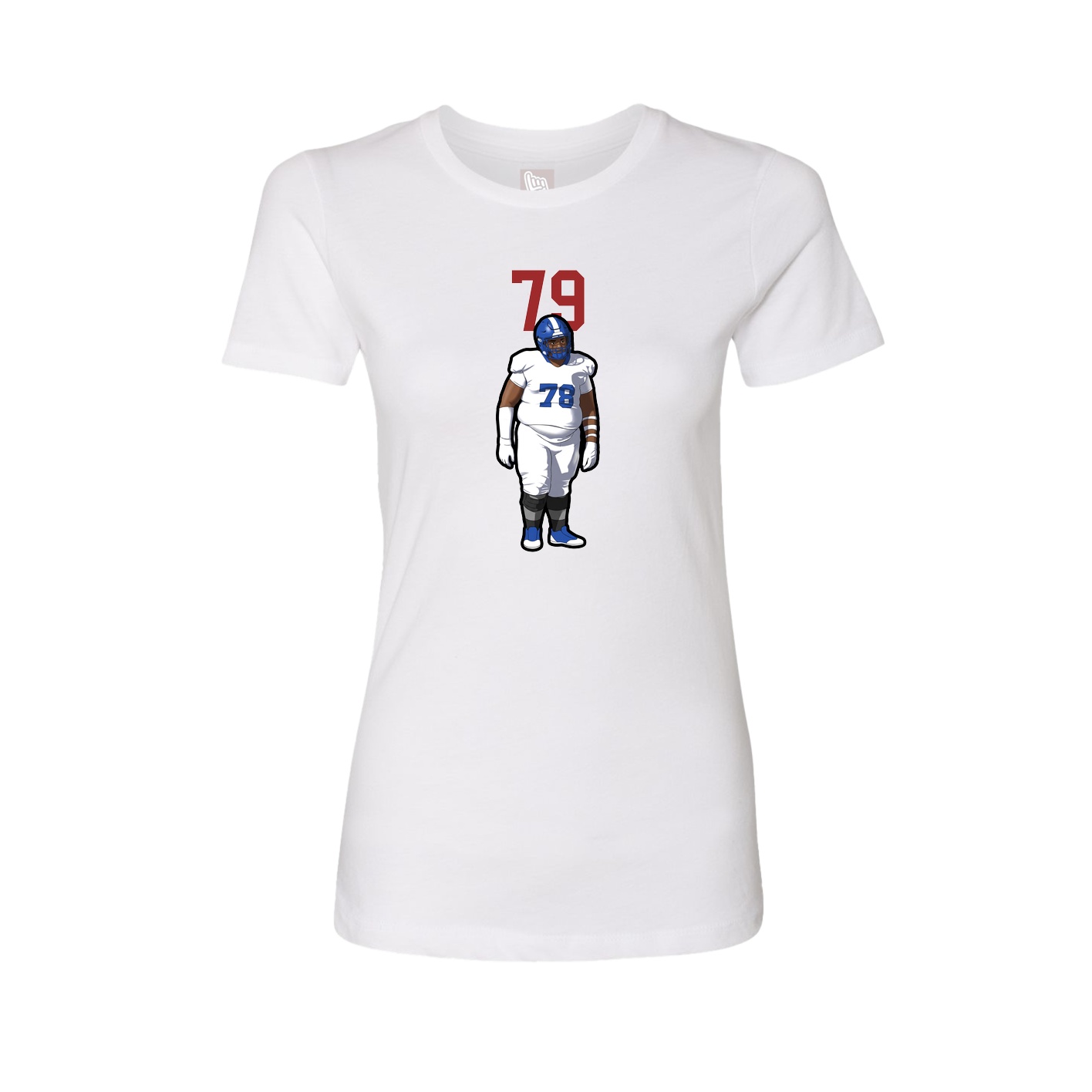 Womens Tee — Number Top in White