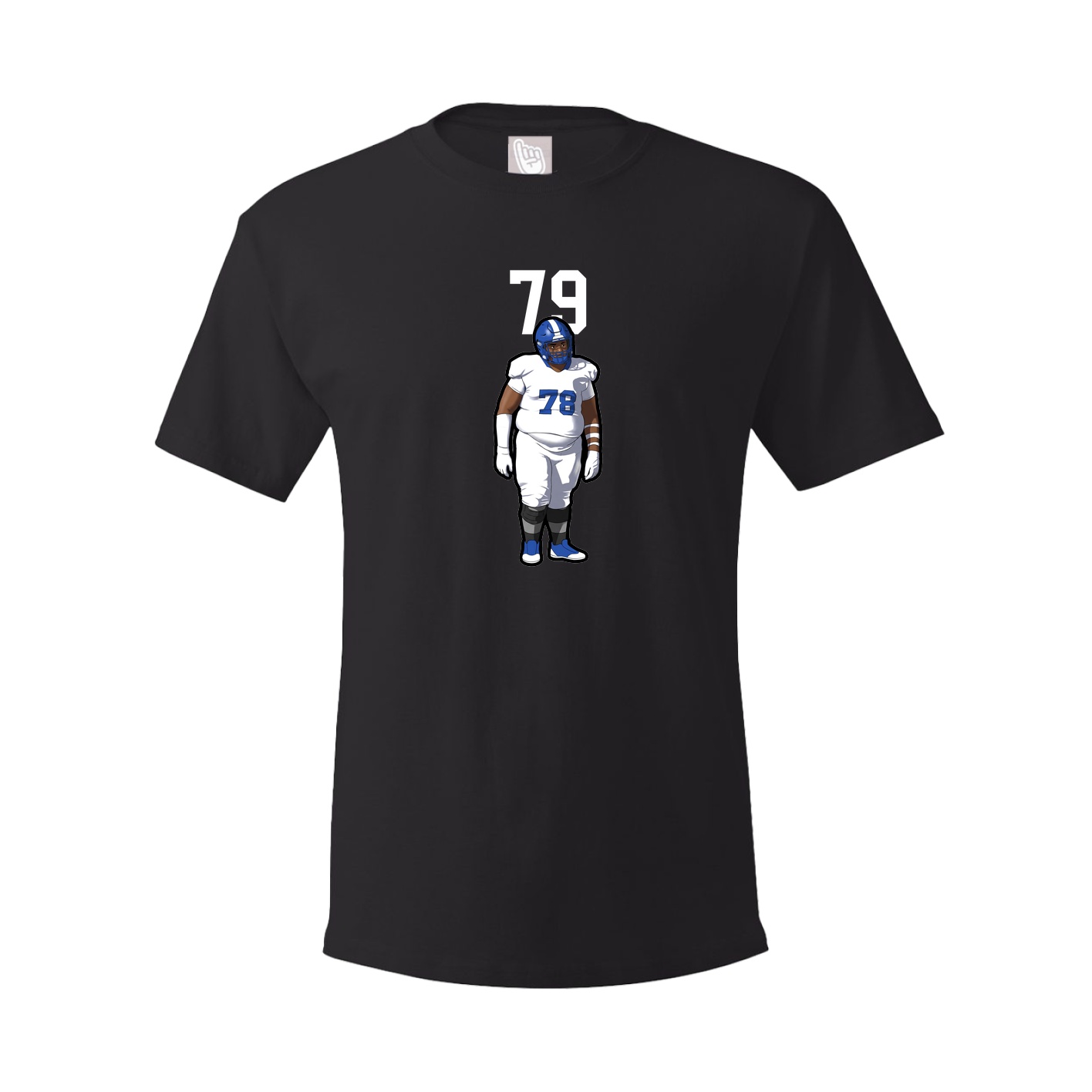 Youth Tee — Number Top in Black