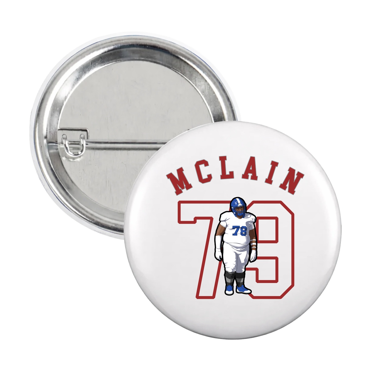 Game Day Button — Shirsey Arch in White