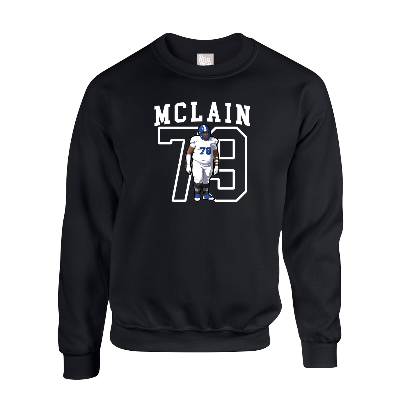 Fleece Crew — Shirsey in Black