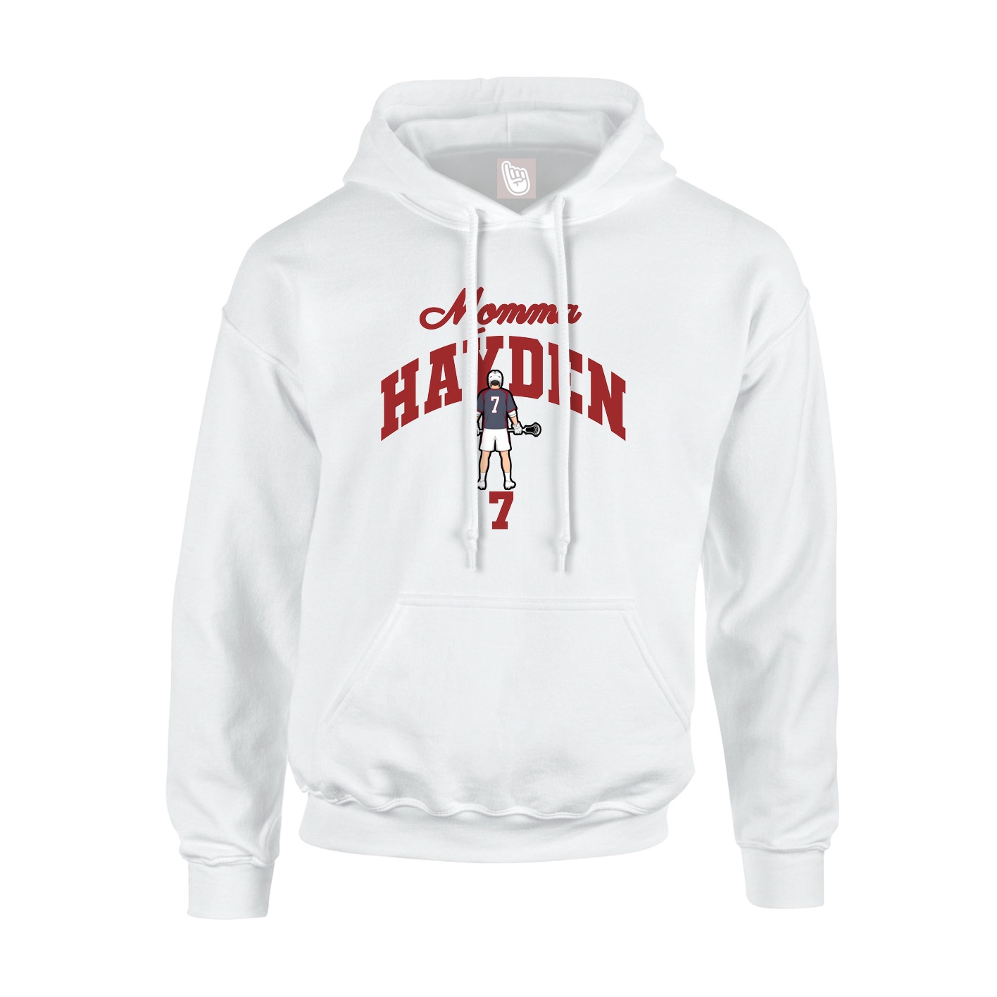 Youth Hoodie — Mothers Day Arch in White