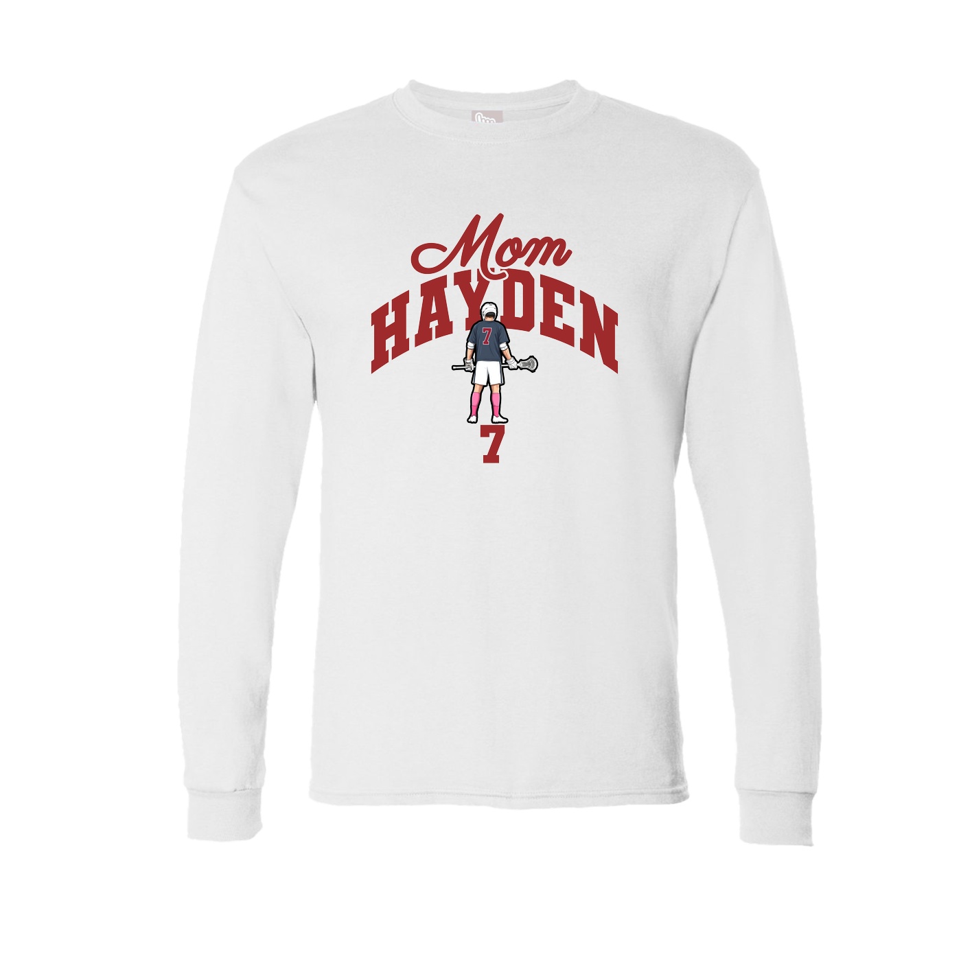 Long Sleeve Tee — Mothers Day Arch in White