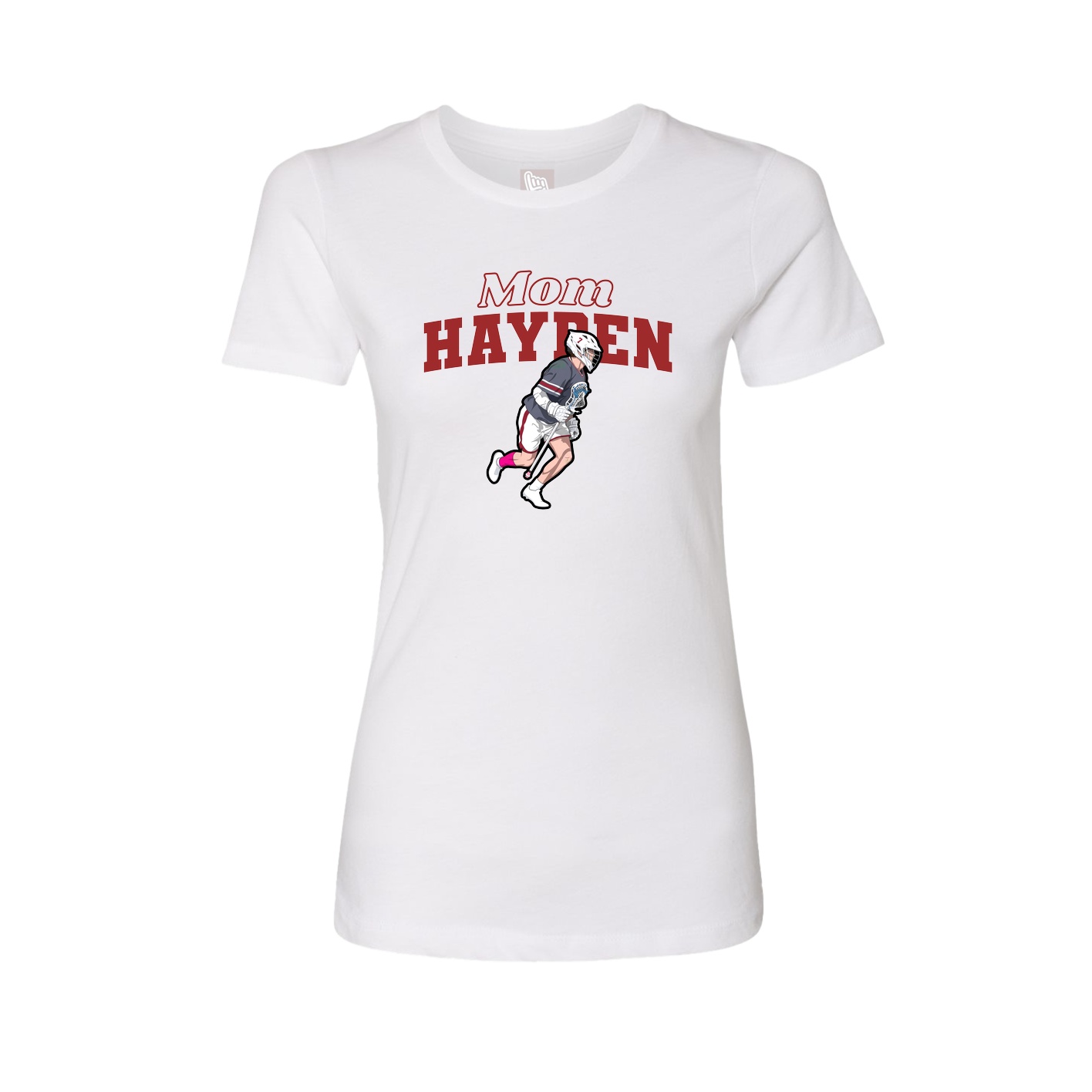 Womens Tee — Mothers Day Block in White