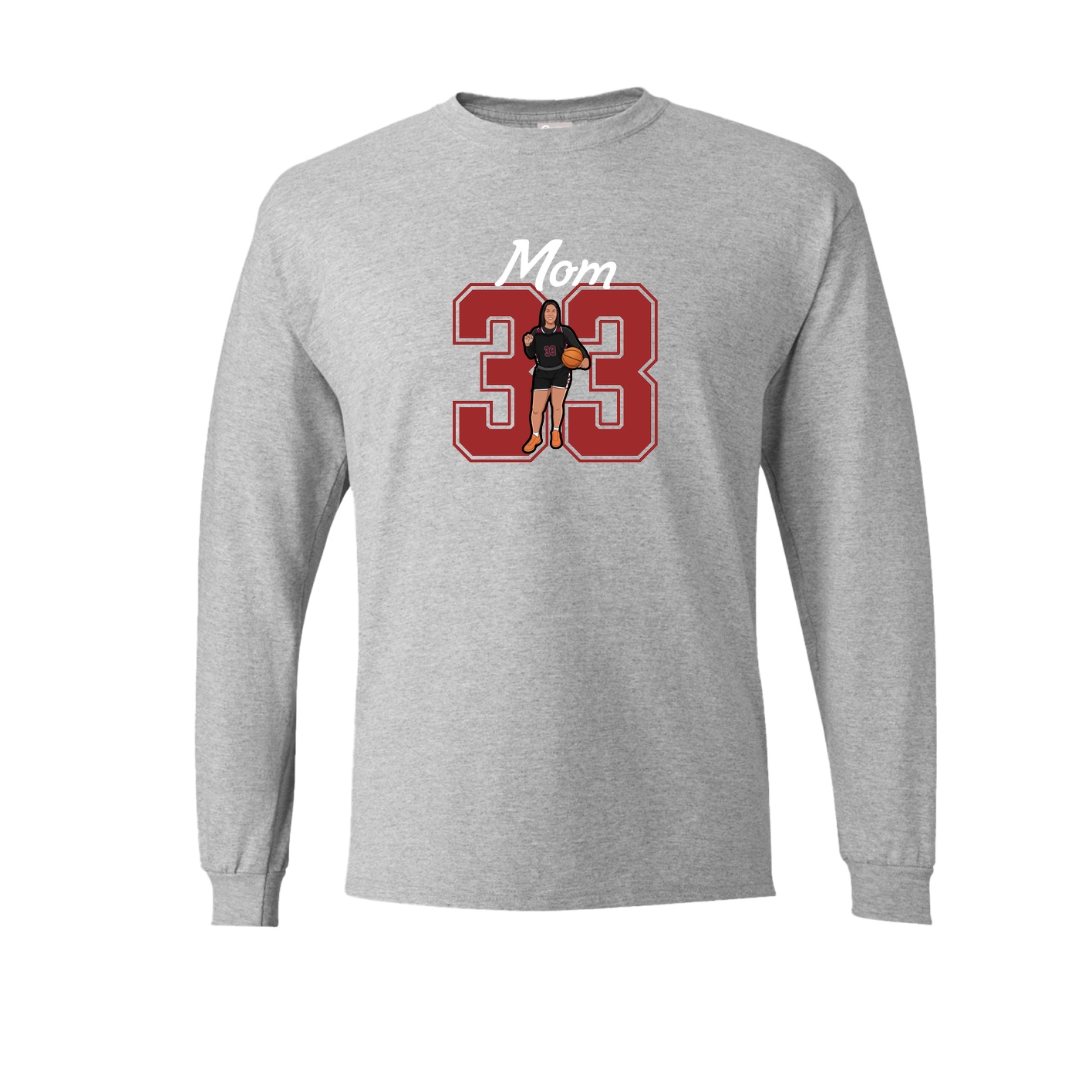 Long Sleeve Tee — Mothers Day Shirsey in Grey