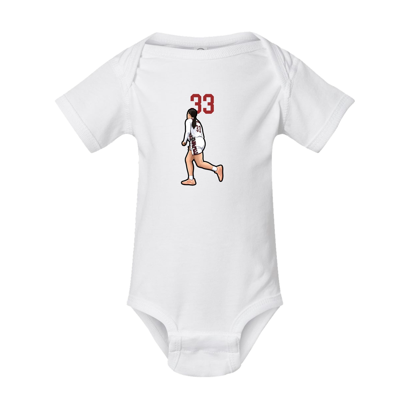 Baby Onesie — Number Top in White