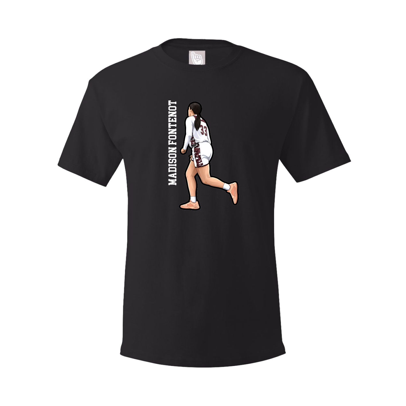 Youth Tee — Name Vertical in Black